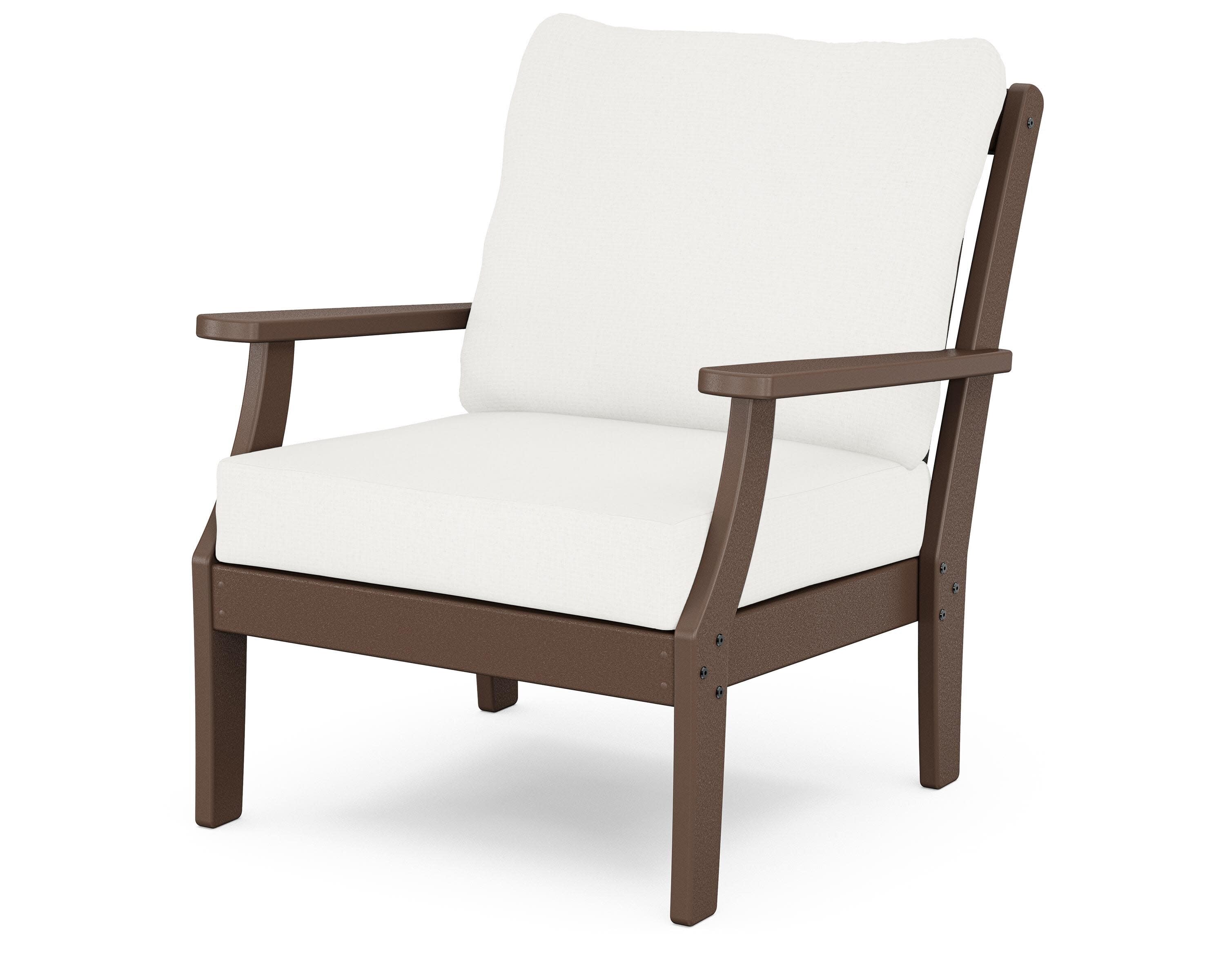 Yacht Club Deep Seating Chair in Vintage Lantern / Natural Linen