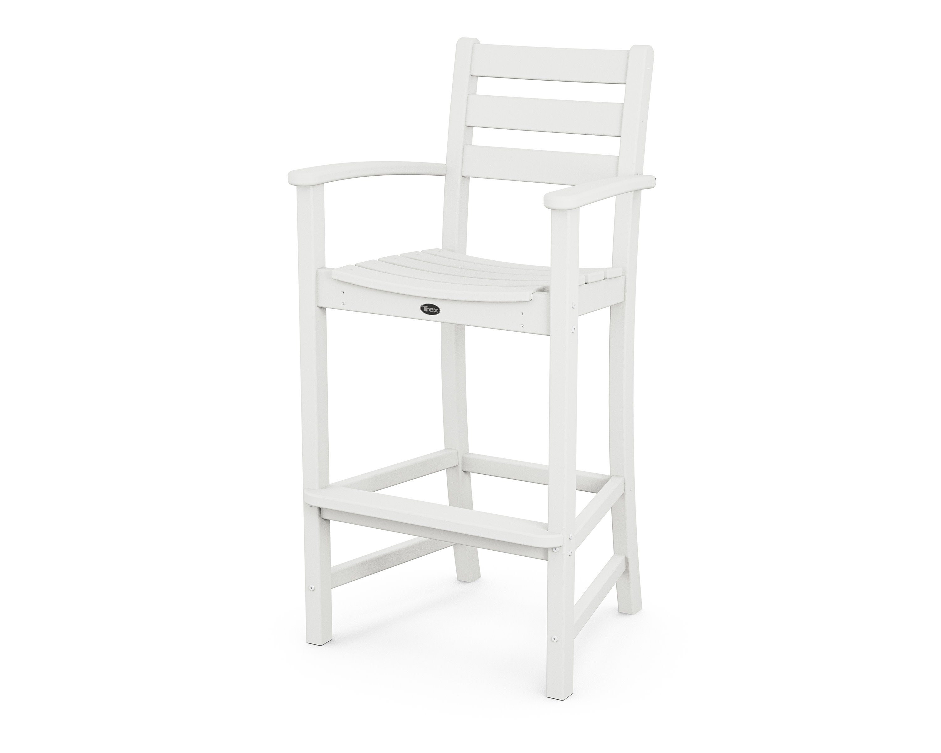 Monterey Bay Bar Arm Chair in Classic White