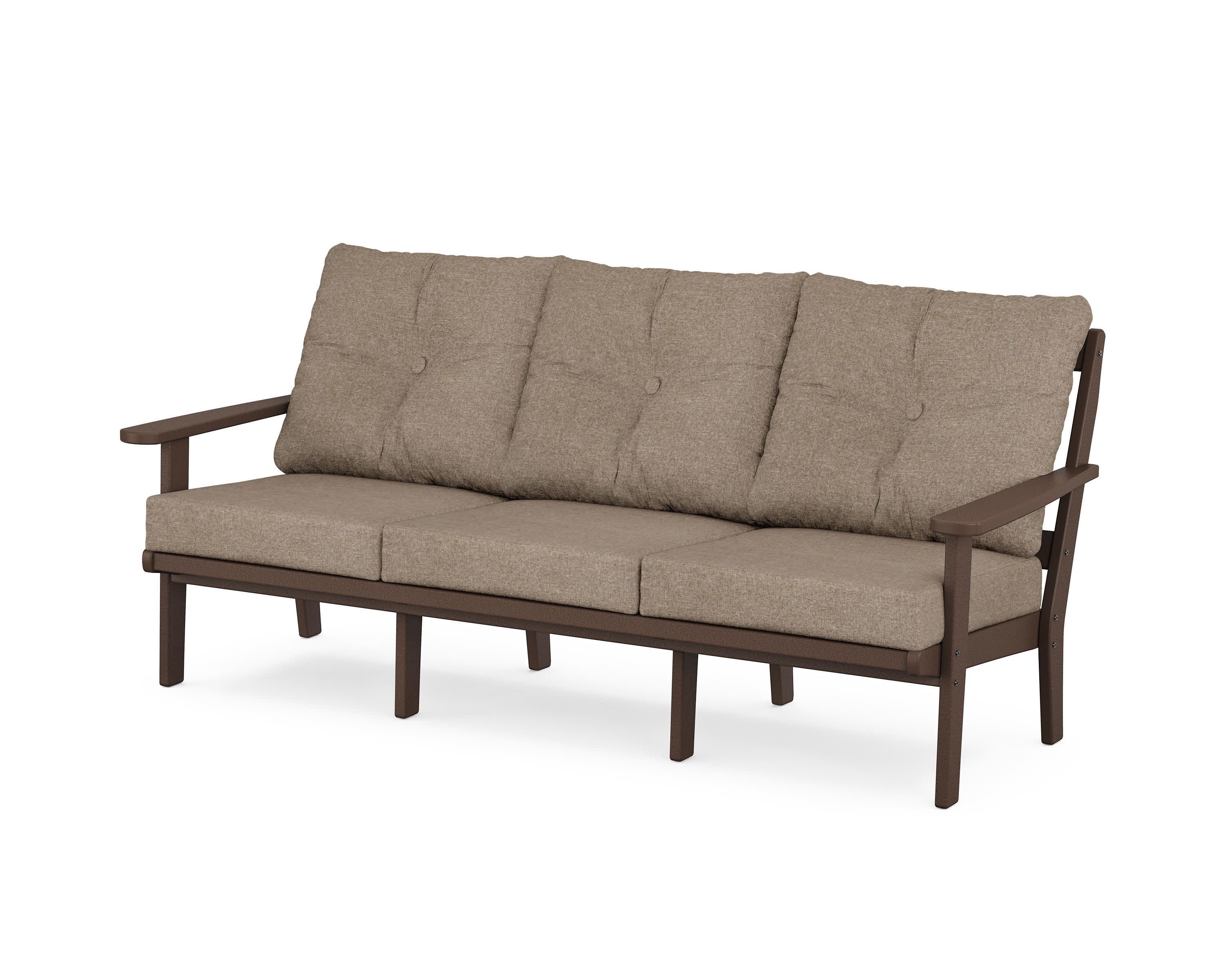 Cape Cod Deep Seating Sofa in Vintage Lantern / Spiced Burlap