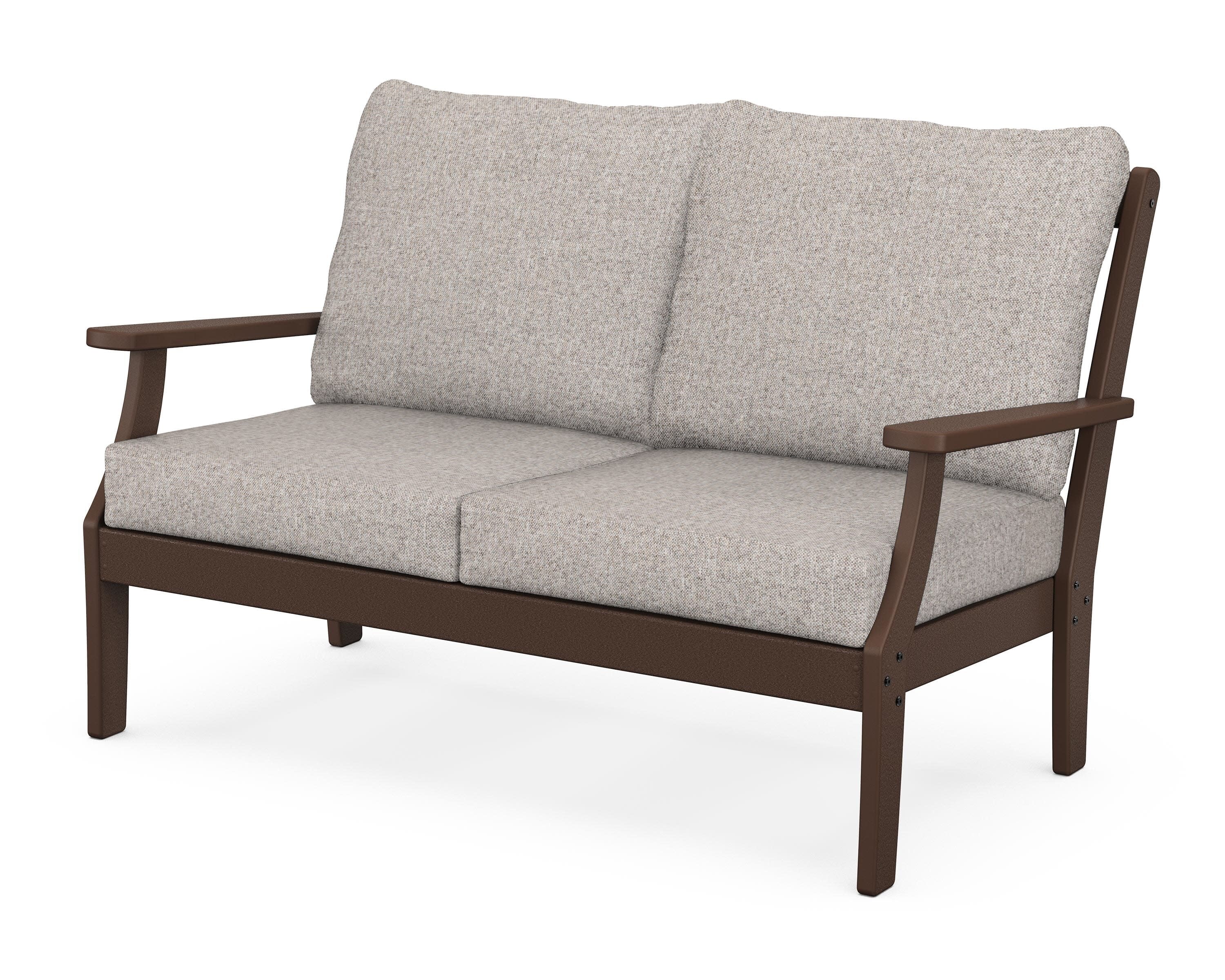 Yacht Club Deep Seating Loveseat in Vintage Lantern / Weathered Tweed