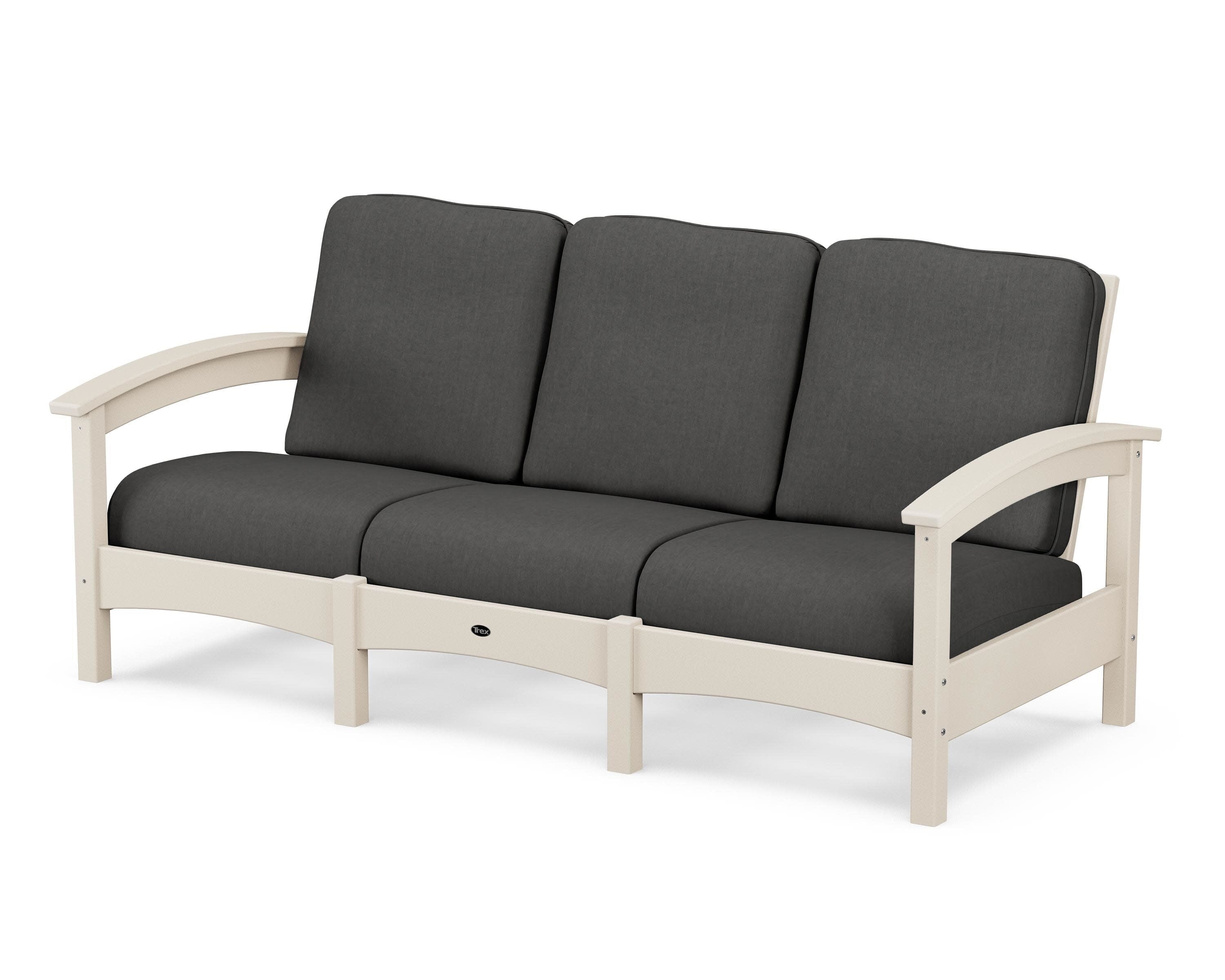 Rockport Club Sofa in Sand Castle / Spectrum Carbon