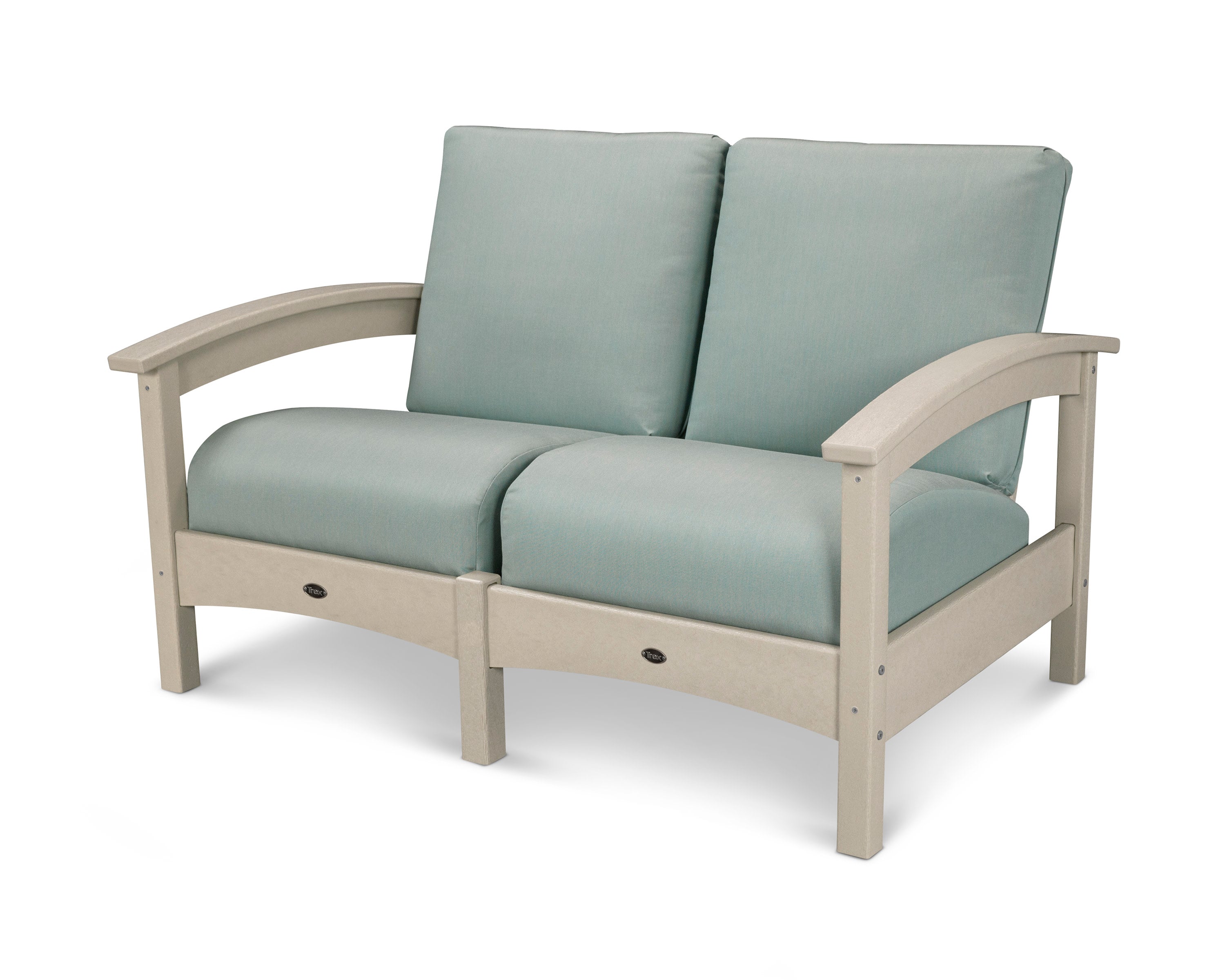 Rockport Club Loveseat in Sand Castle / Spa