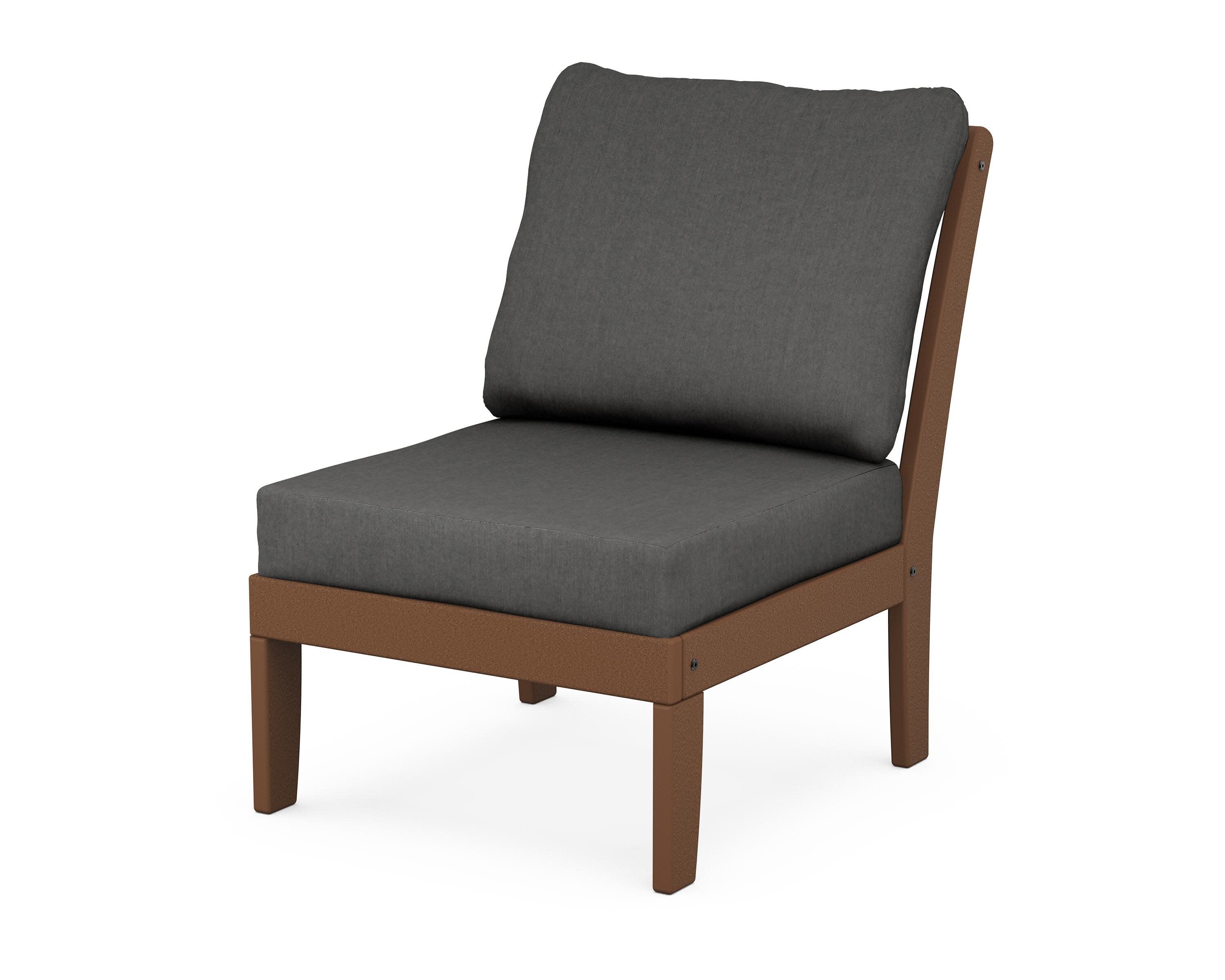 Yacht Club Modular Armless Chair in Tree House / Spectrum Carbon