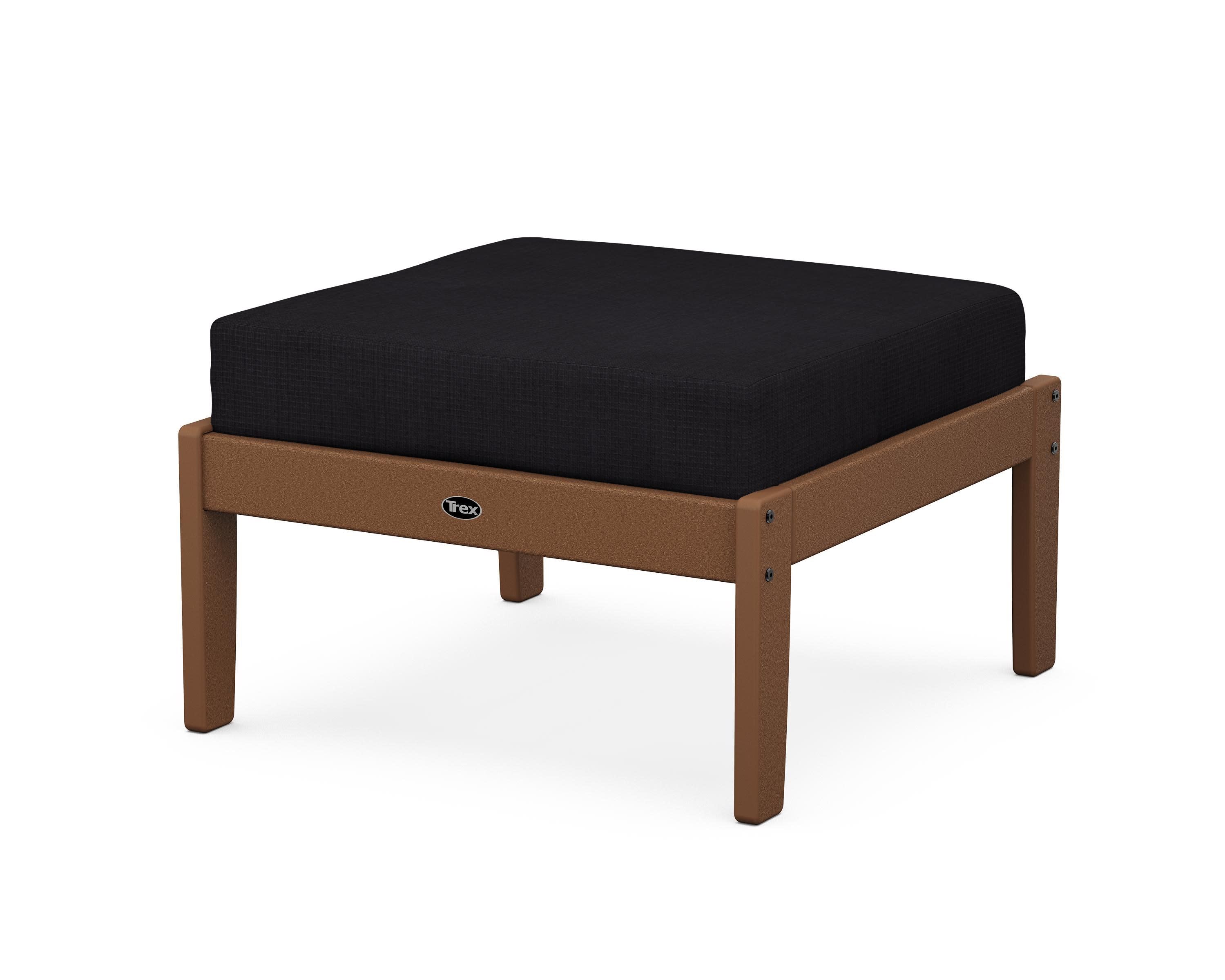 Yacht Club Deep Seating Ottoman in Tree House / Midnight Linen