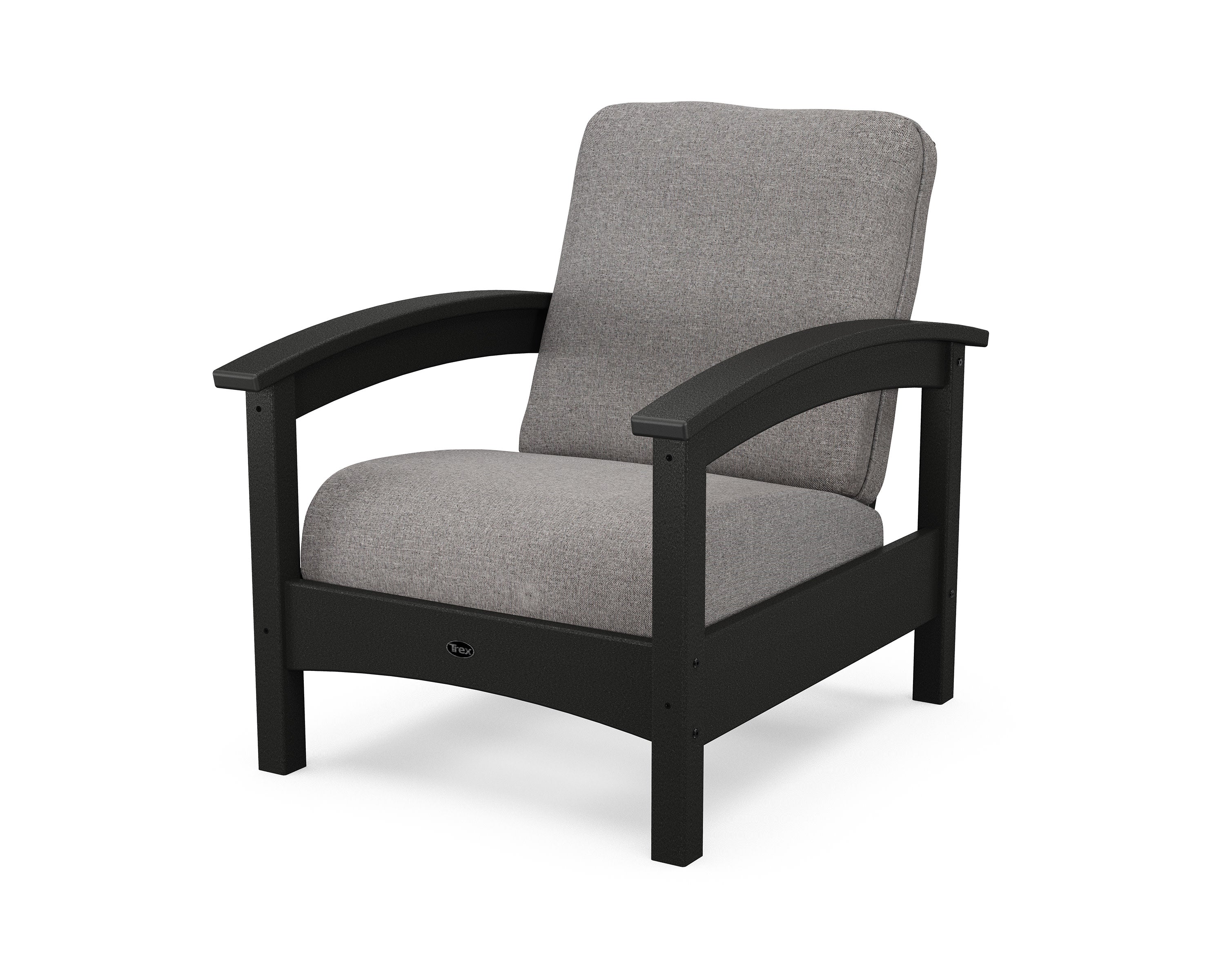 Rockport Club Chair in Charcoal Black / Grey Mist