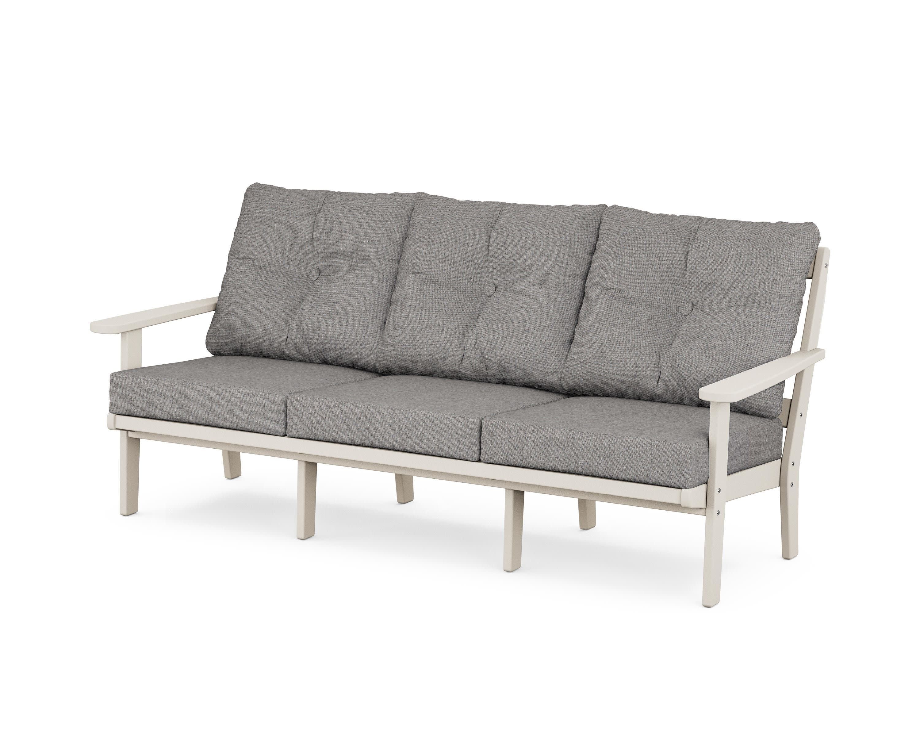 Cape Cod Deep Seating Sofa in Sand Castle / Grey Mist