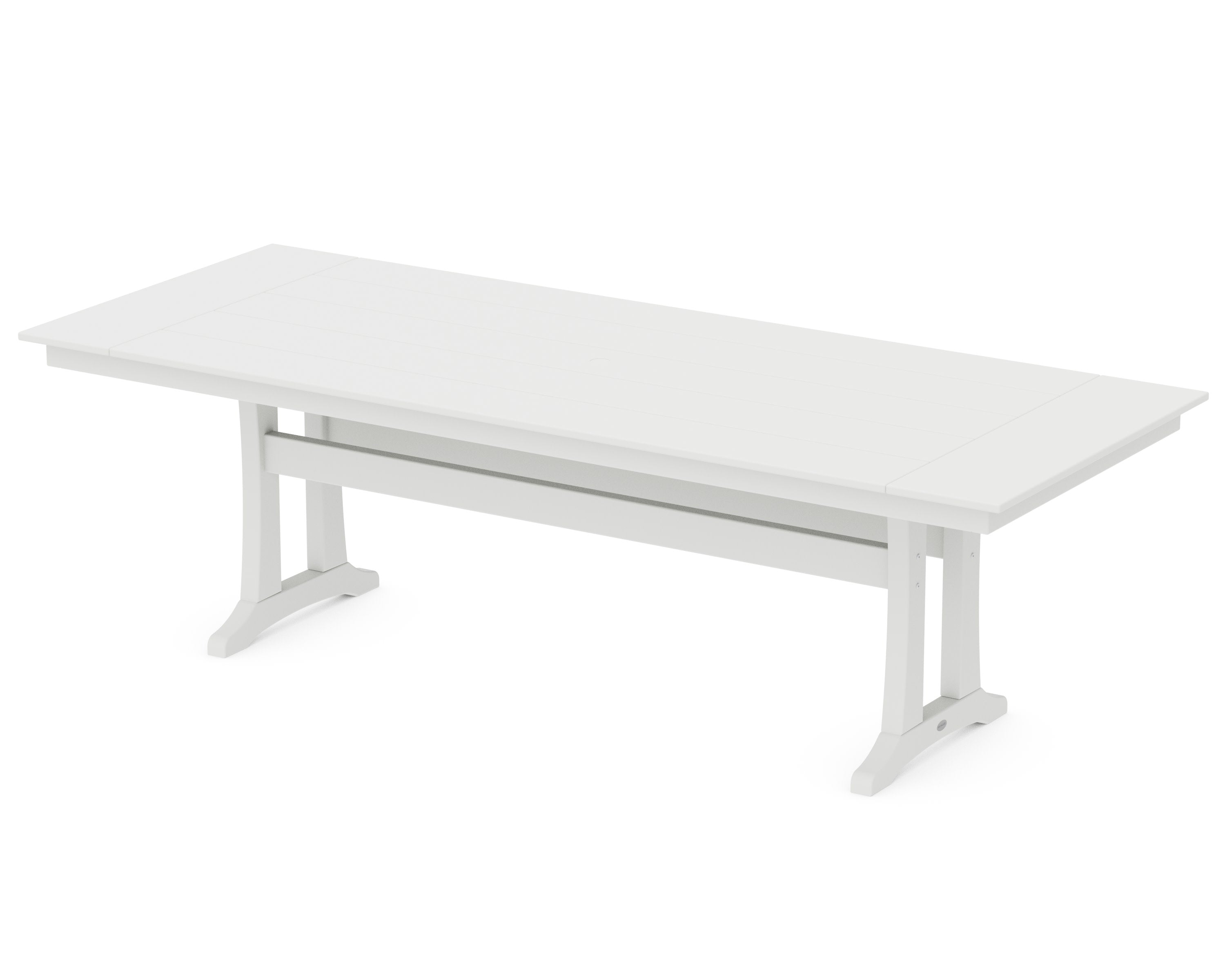 Farmhouse Trestle 38 x 96 Dining Table in Classic White