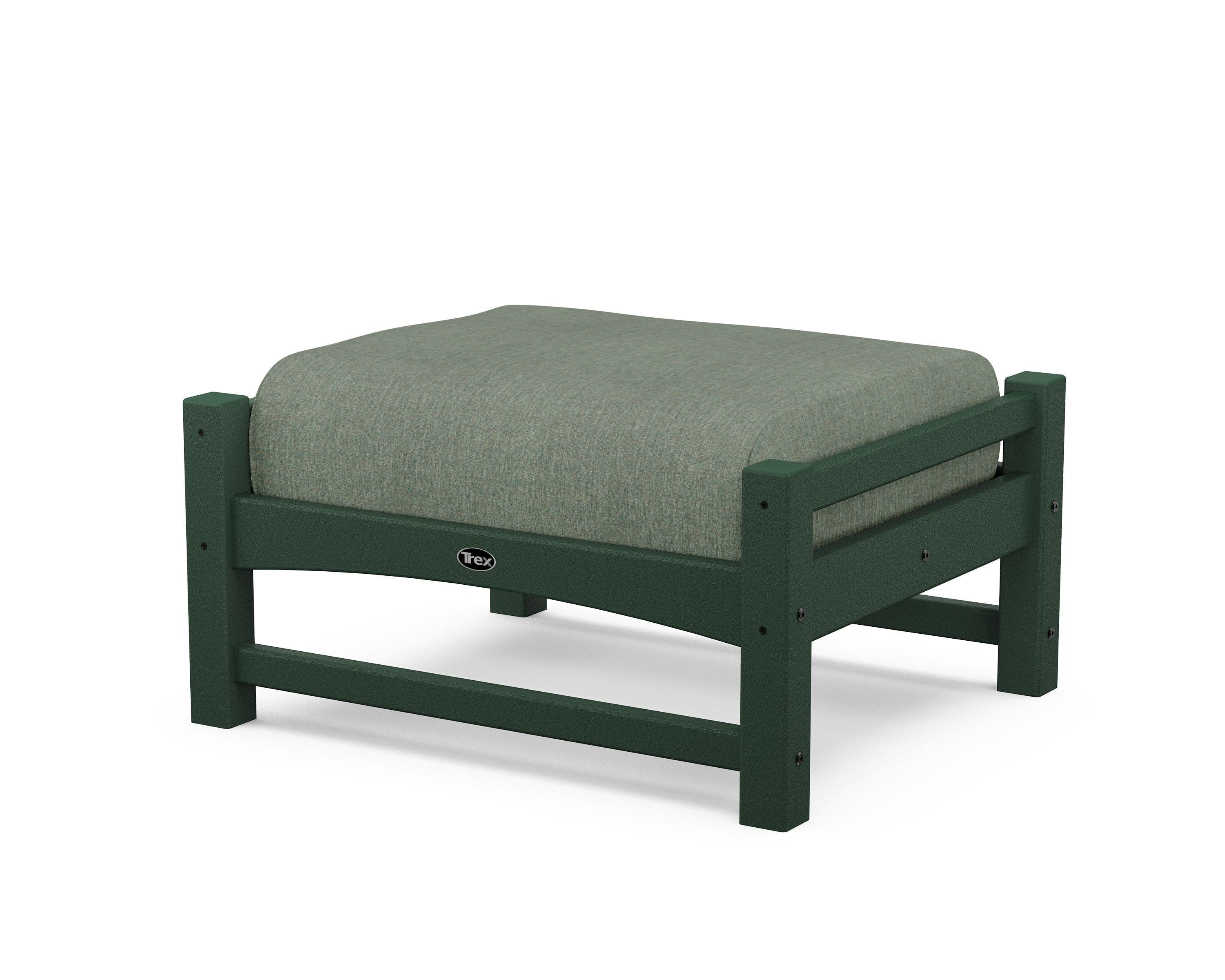 Rockport Club Ottoman in Rainforest Canopy / Cast Sage
