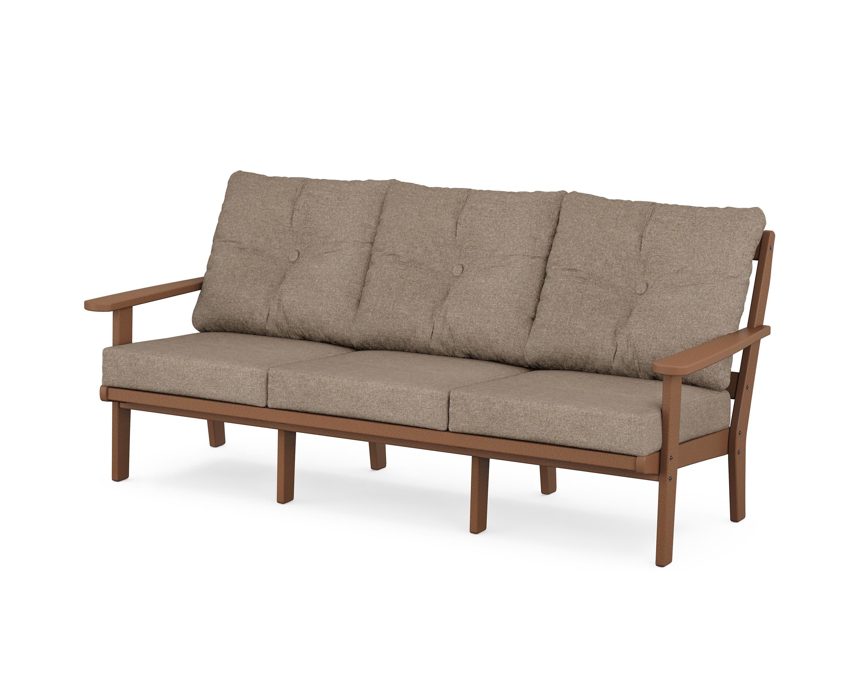 Cape Cod Deep Seating Sofa in Tree House / Spiced Burlap