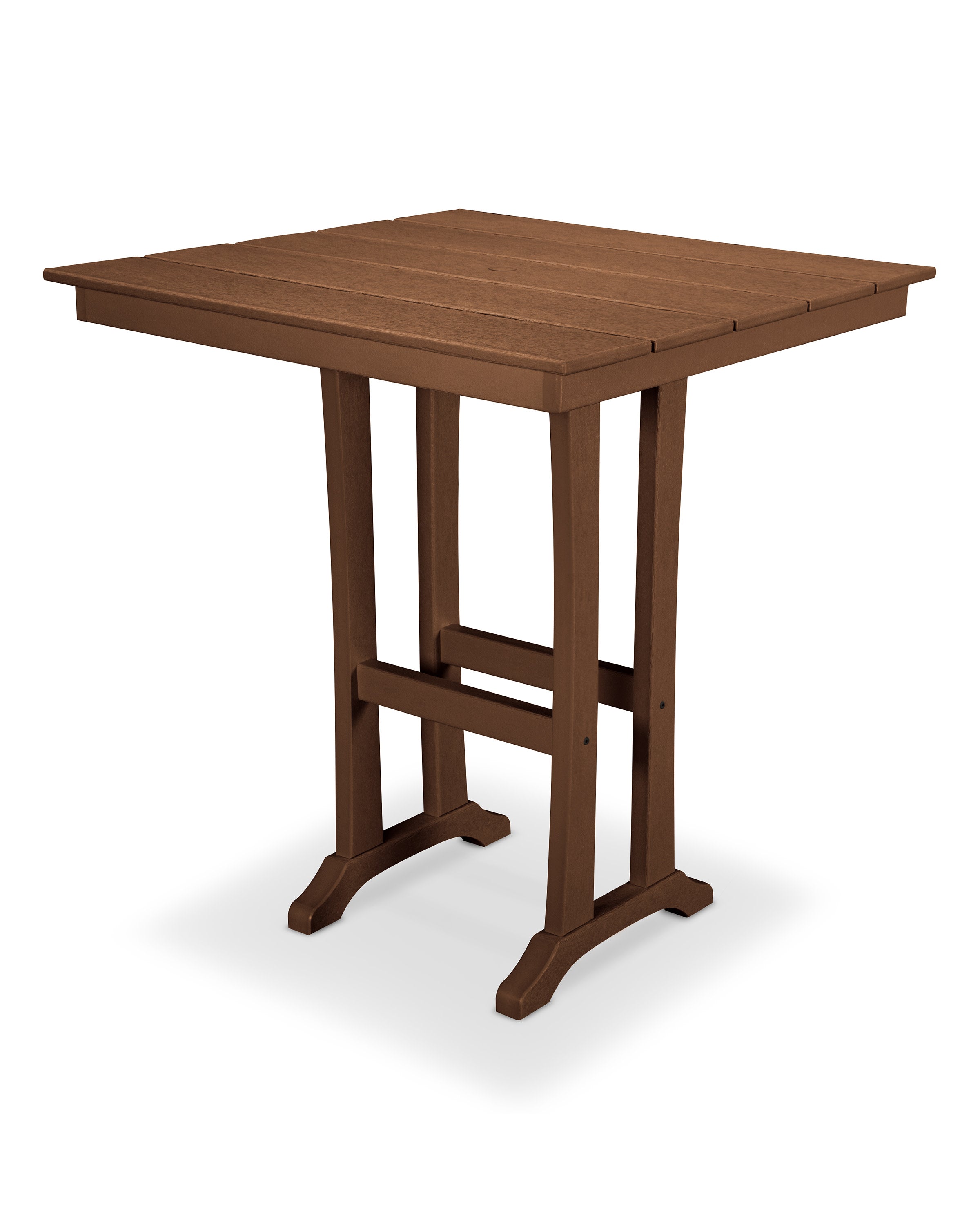 Farmhouse Trestle 37" Bar Table in Tree House