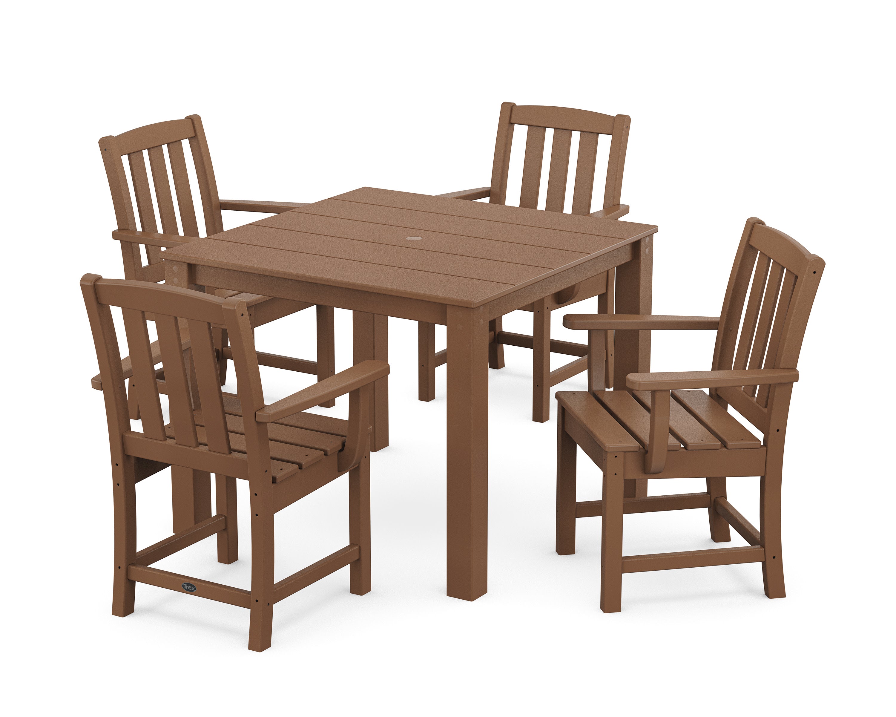 Cape Cod 5-Piece Parsons Dining Set in Tree House