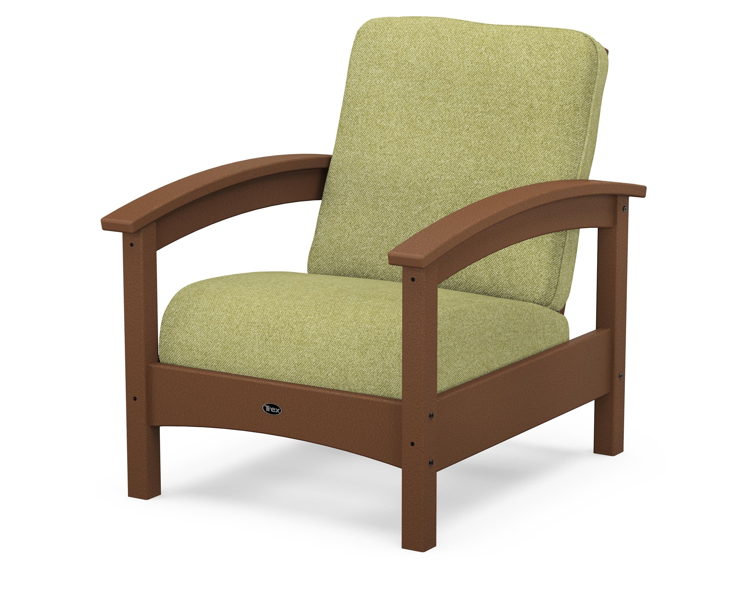 Rockport Club Chair in Tree House / Chartreuse Boucle