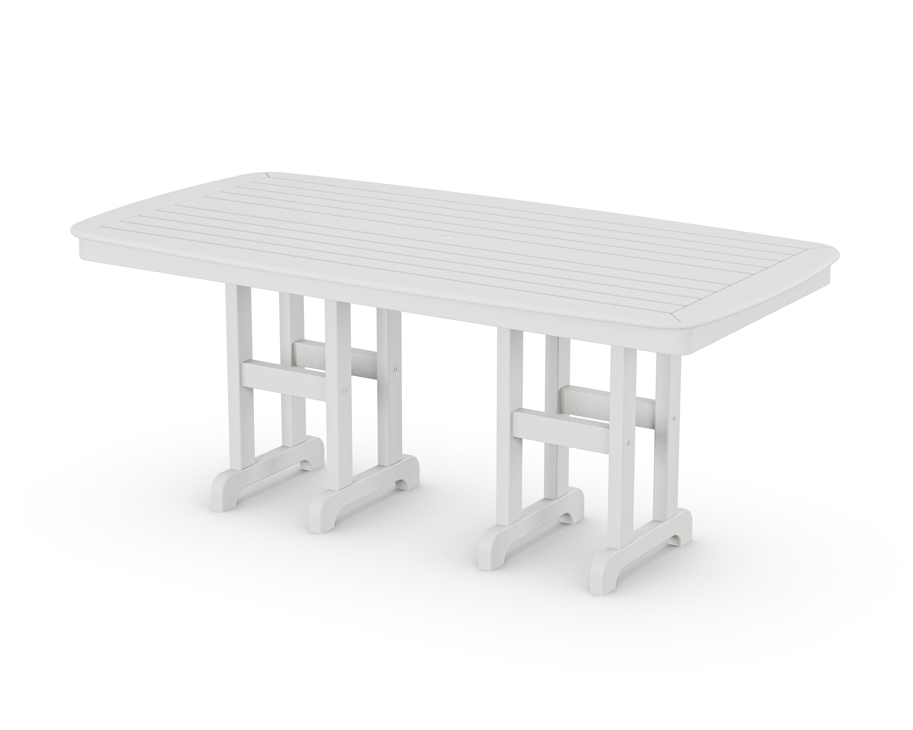 Yacht Club 37" x 72" Dining Table in Classic White