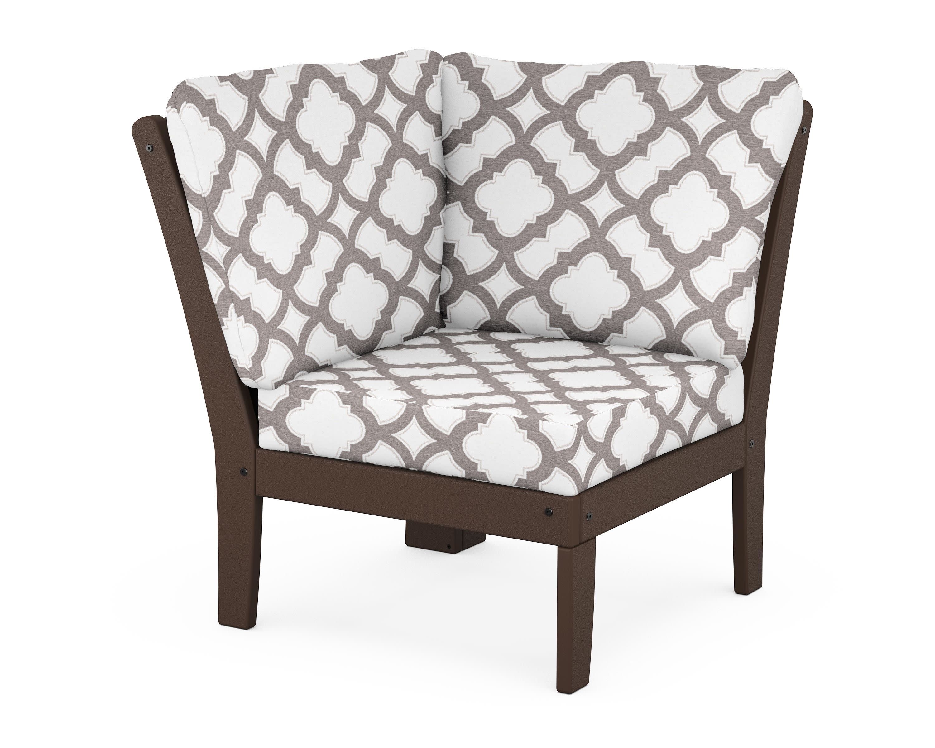 Yacht Club Modular Corner Chair in Vintage Lantern / Trellis Grey Mist
