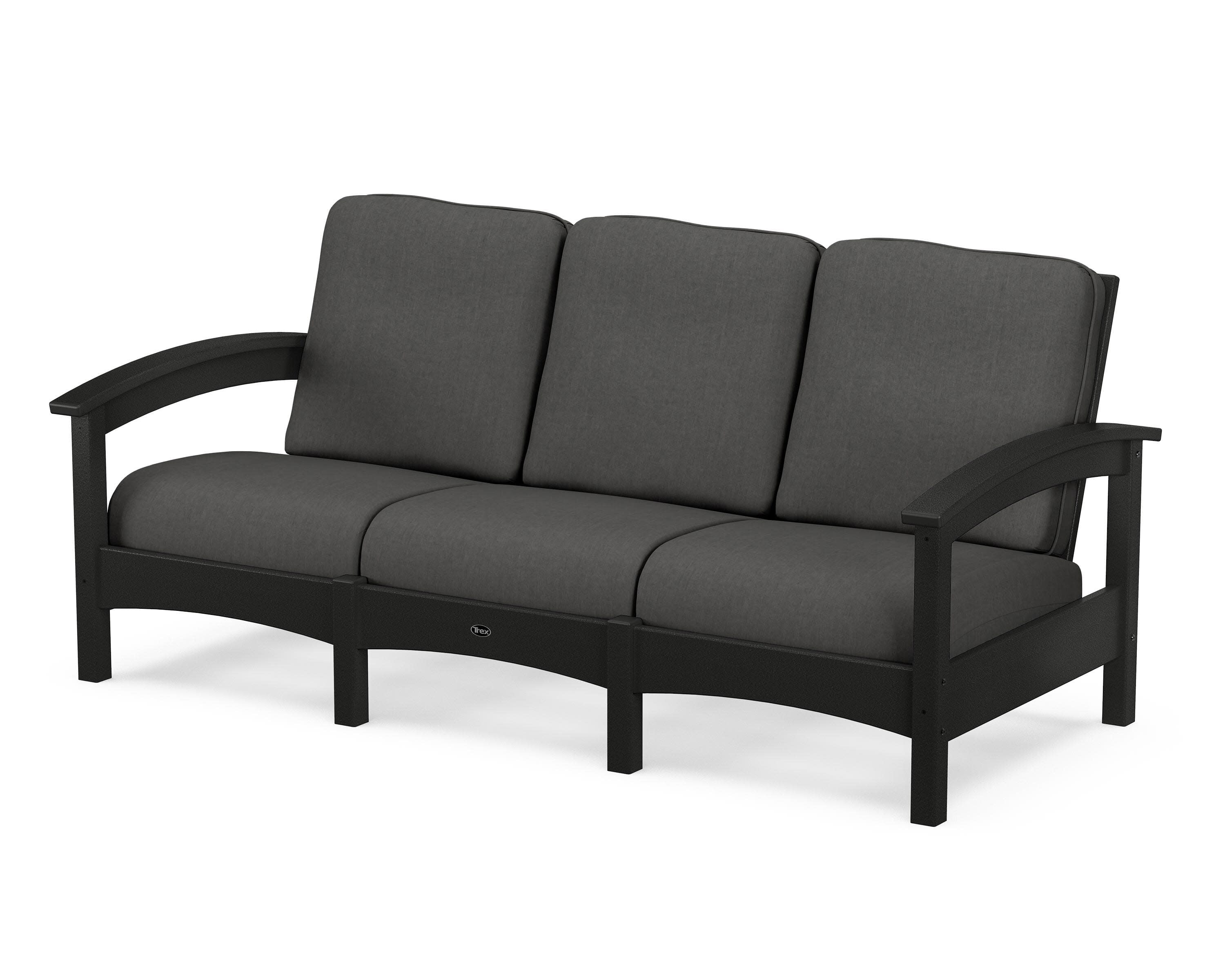 Rockport Club Sofa in Charcoal Black / Spectrum Carbon