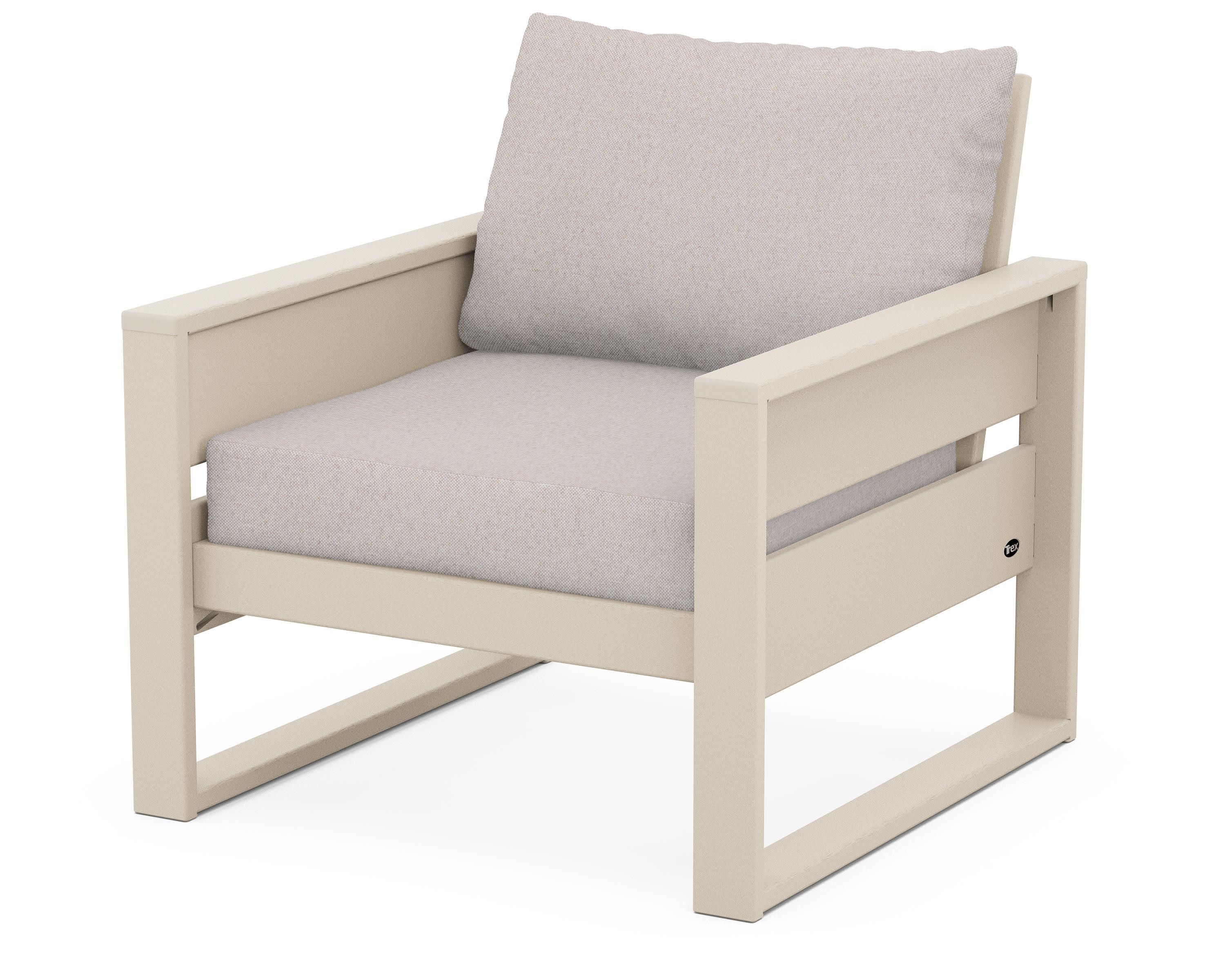 Eastport Club Chair in Sand Castle / Dune Burlap