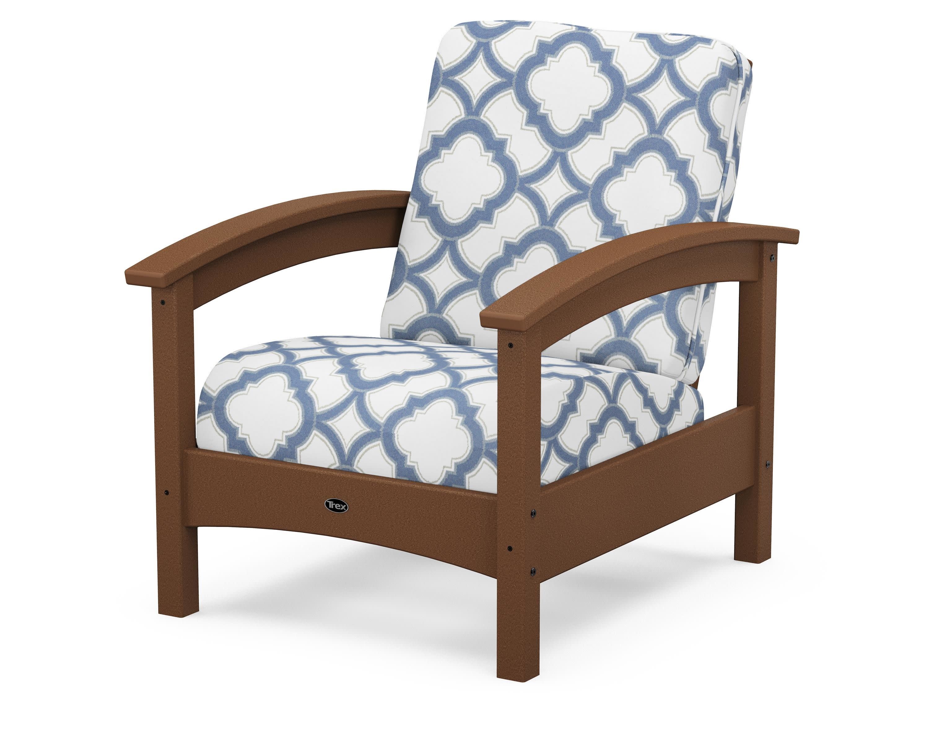 Rockport Club Chair in Tree House / Trellis Sky Blue