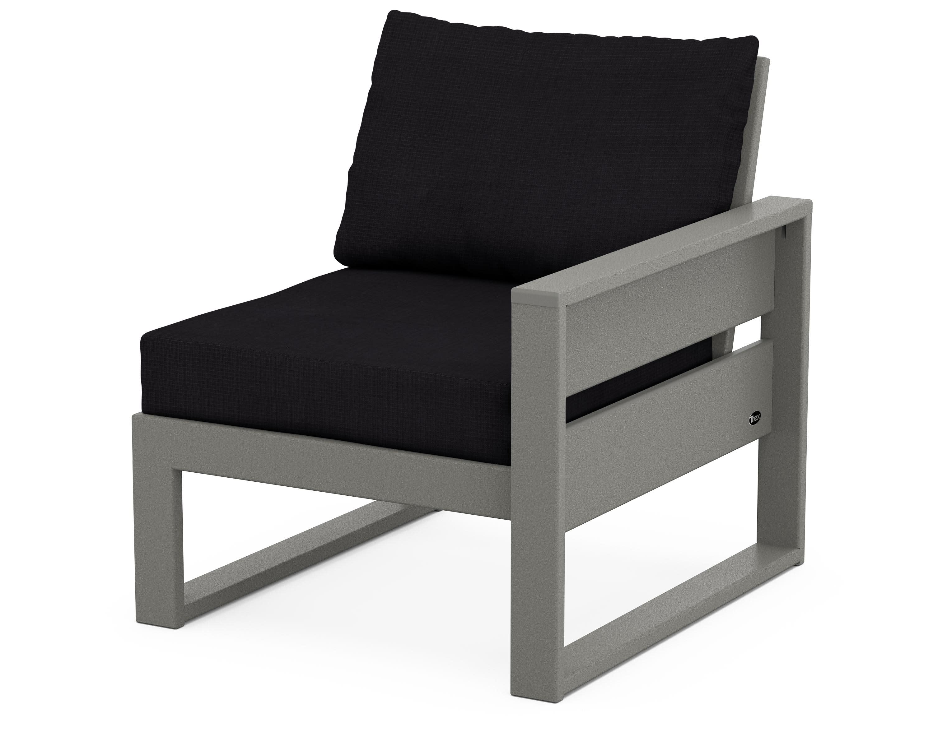 Eastport Modular Right Arm Chair in Stepping Stone / Midnight Linen