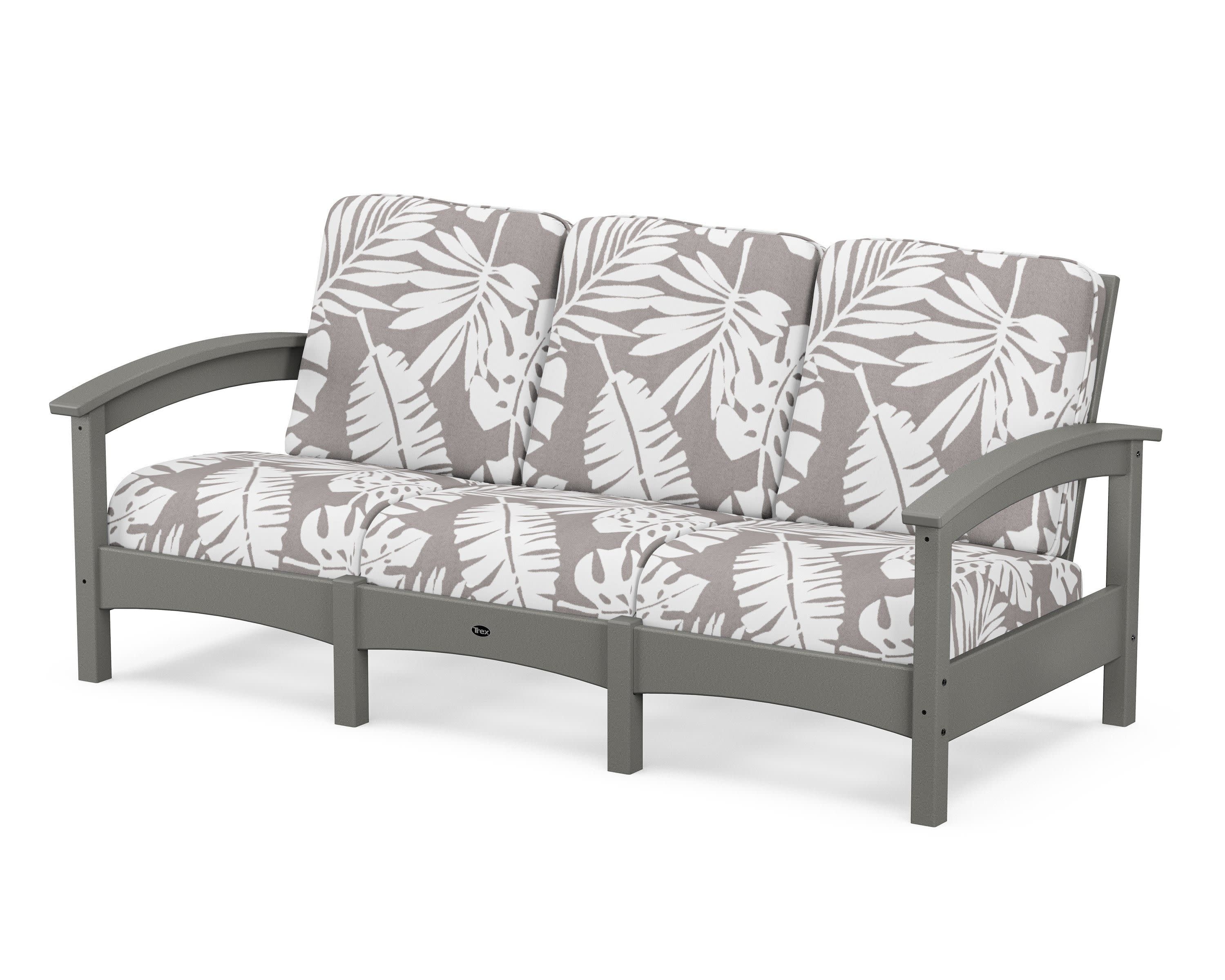 Rockport Club Sofa in Stepping Stone / Leaf Grey Mist