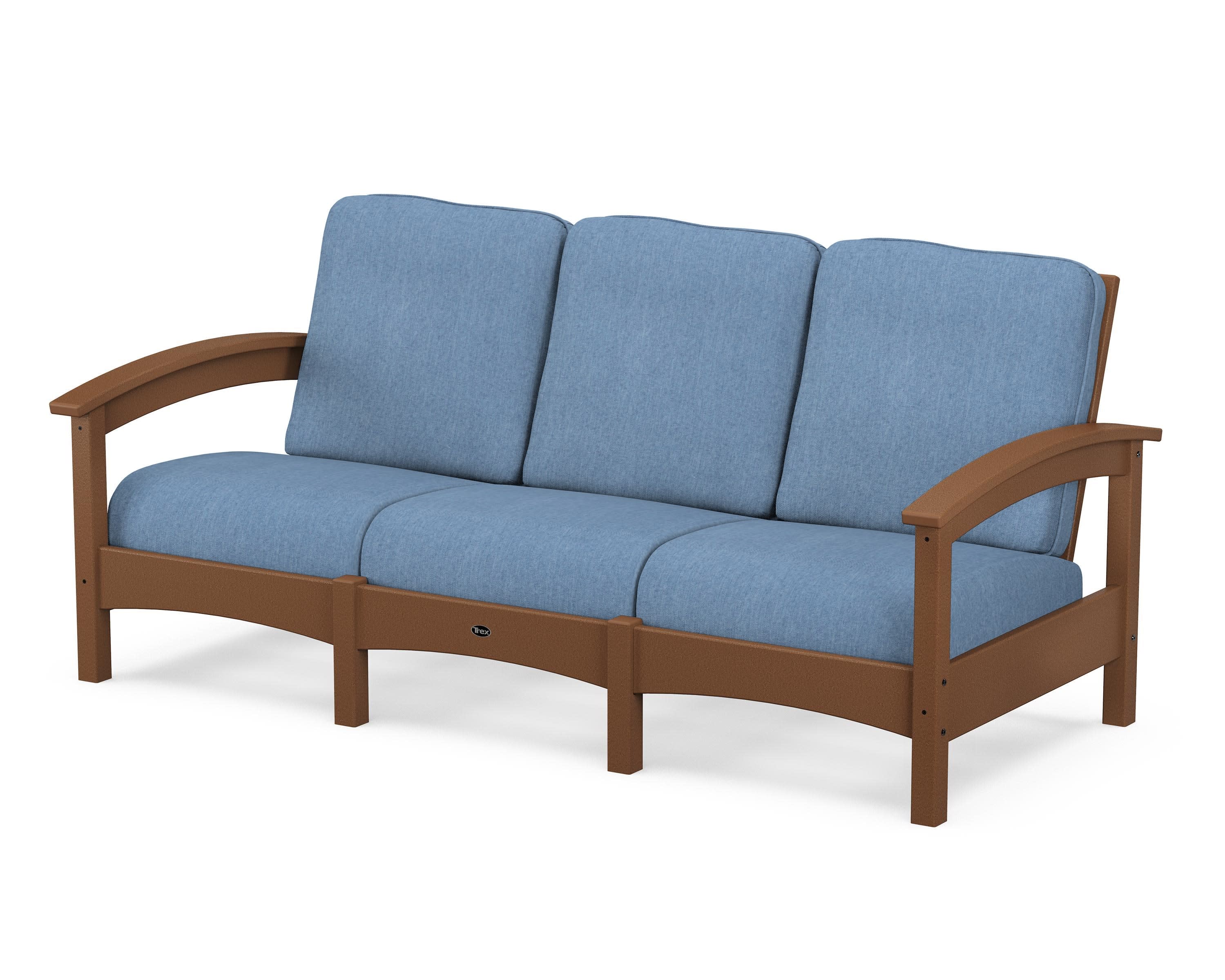Rockport Club Sofa in Tree House / Sky Blue