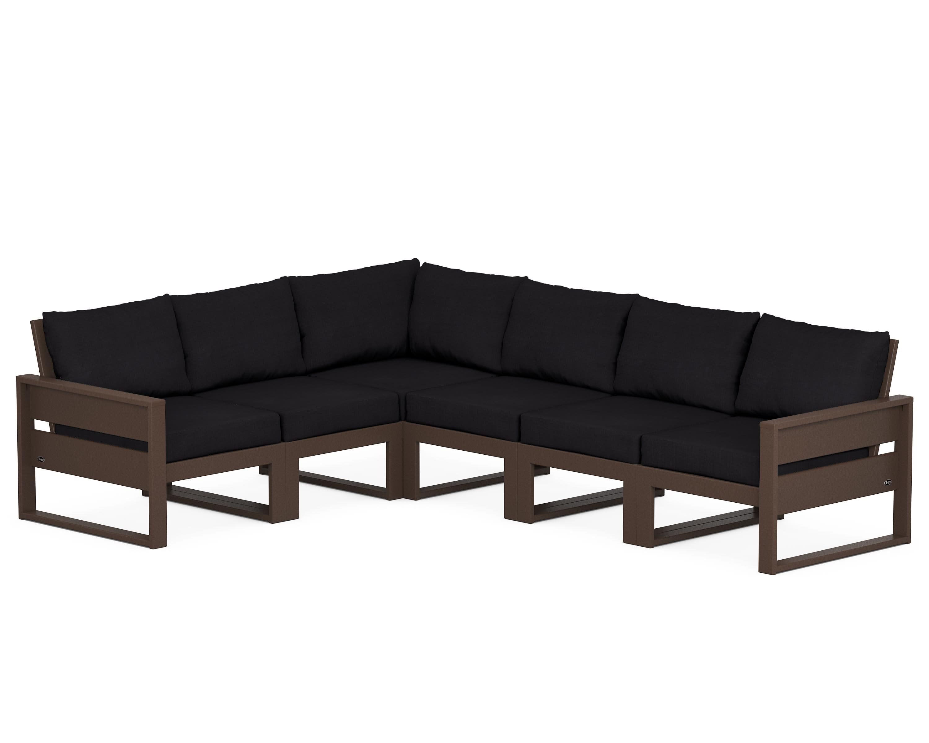 Eastport 6-Piece Sectional in Vintage Lantern / Midnight Linen