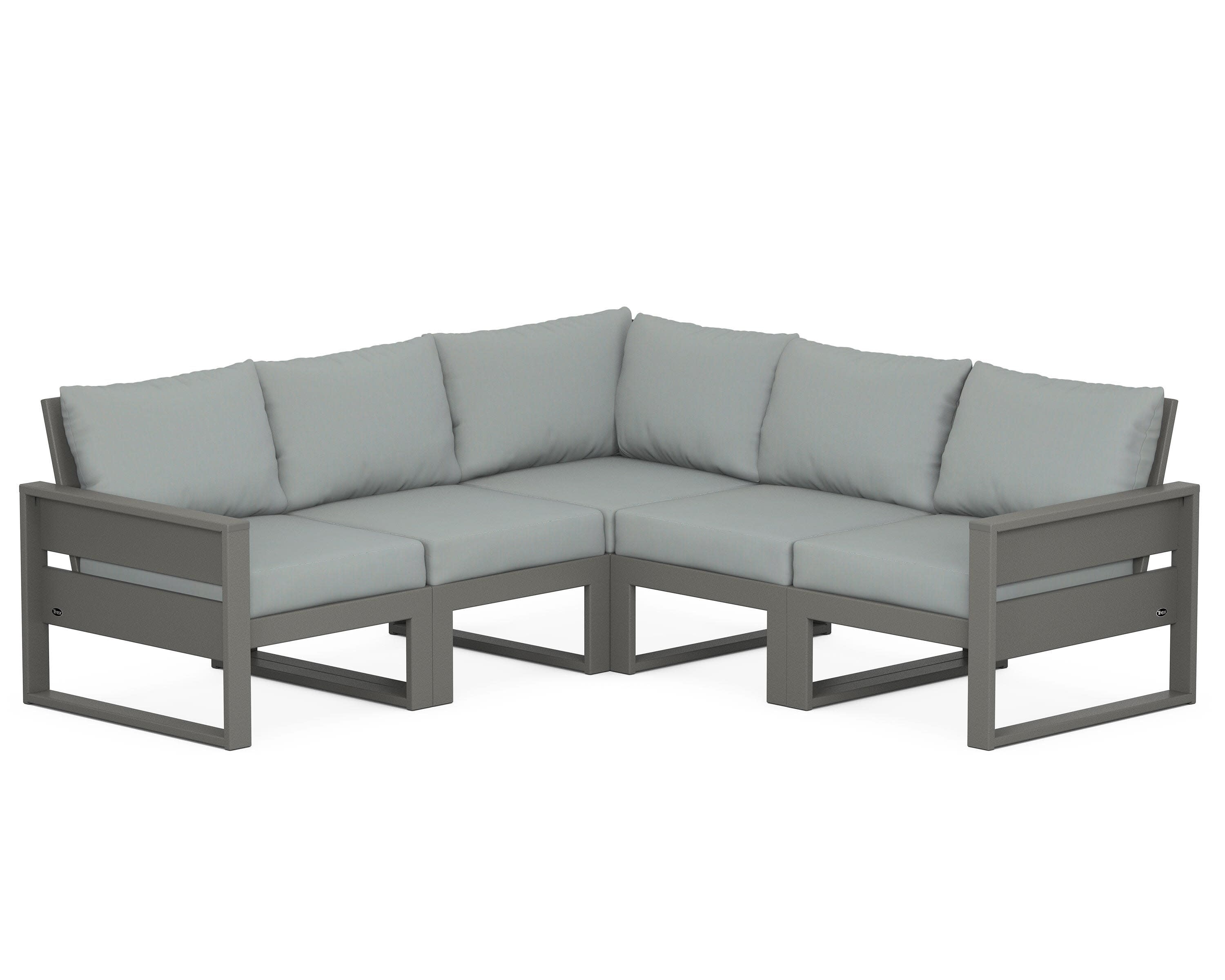 Eastport 5-Piece Sectional in Stepping Stone / Spa