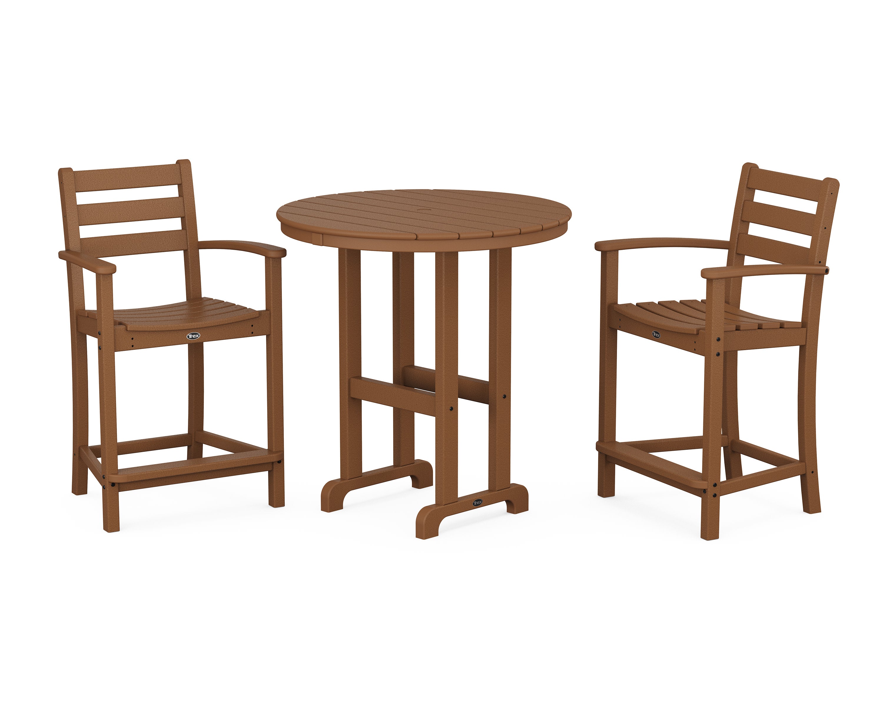 Monterey Bay 3-Piece Arm Chair Counter Set in Tree House