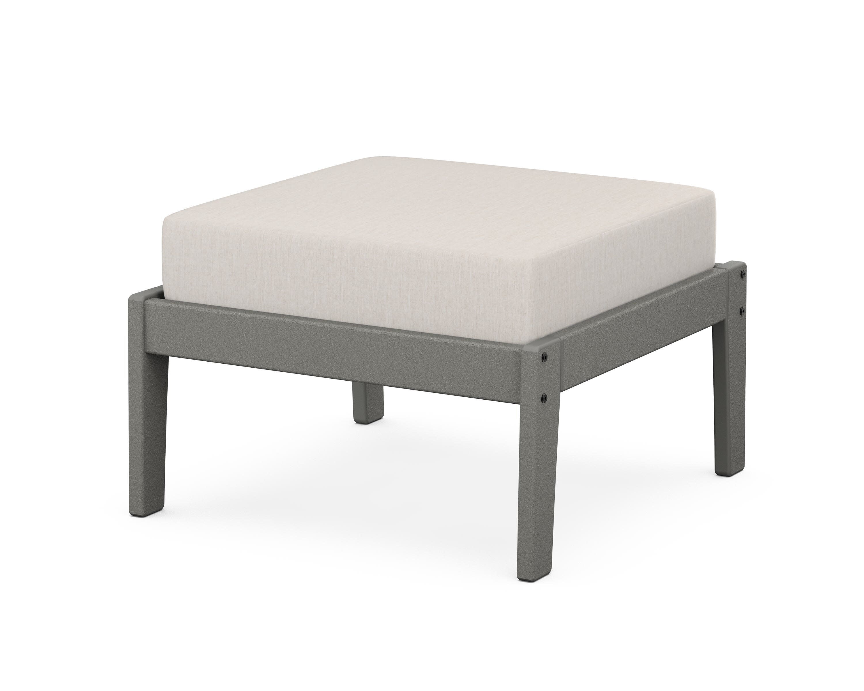Deep Seating Ottoman in Slate Grey / Cast Ash