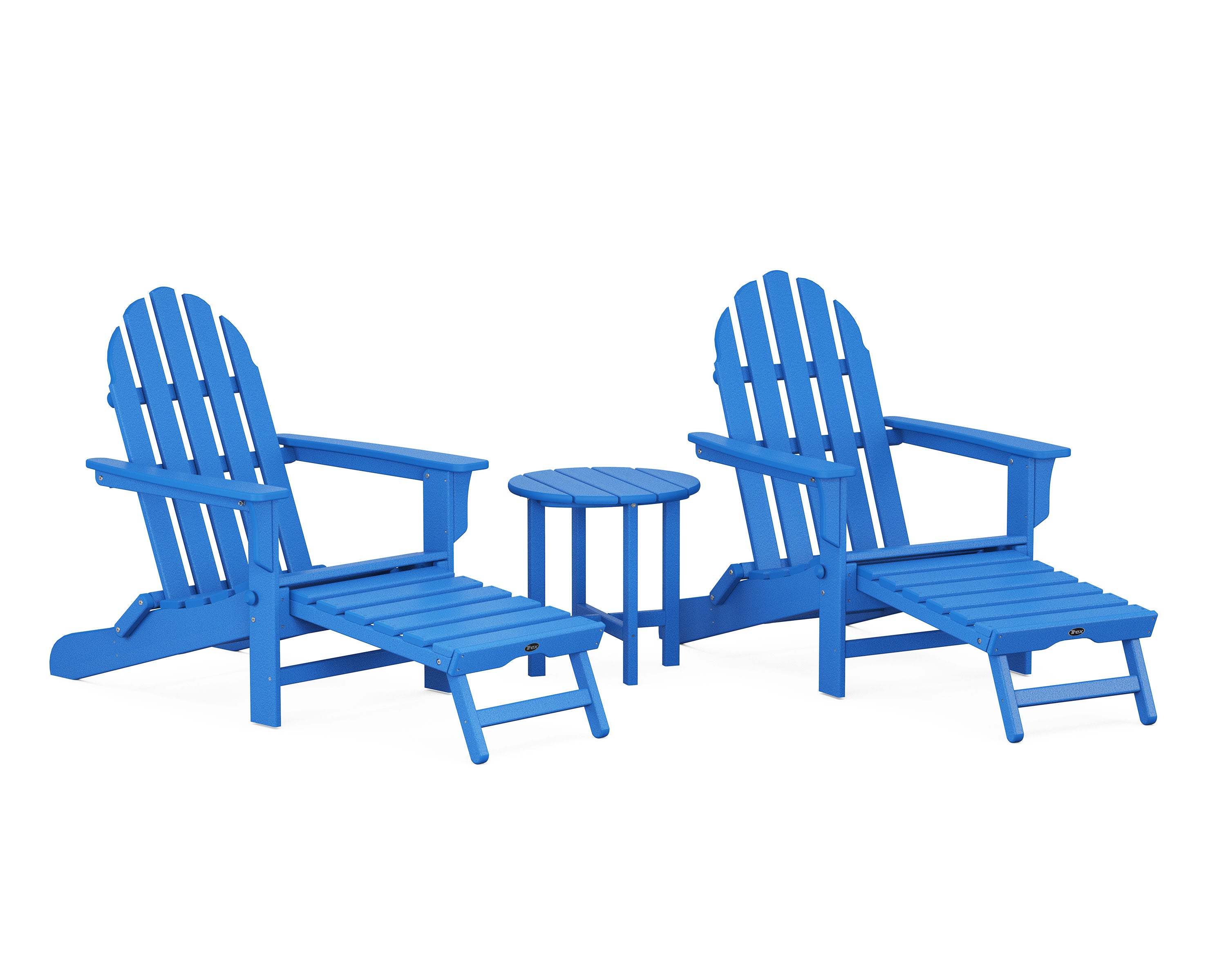 Cape Cod 3-Piece Ultimate Adirondack Set in Pacific Blue