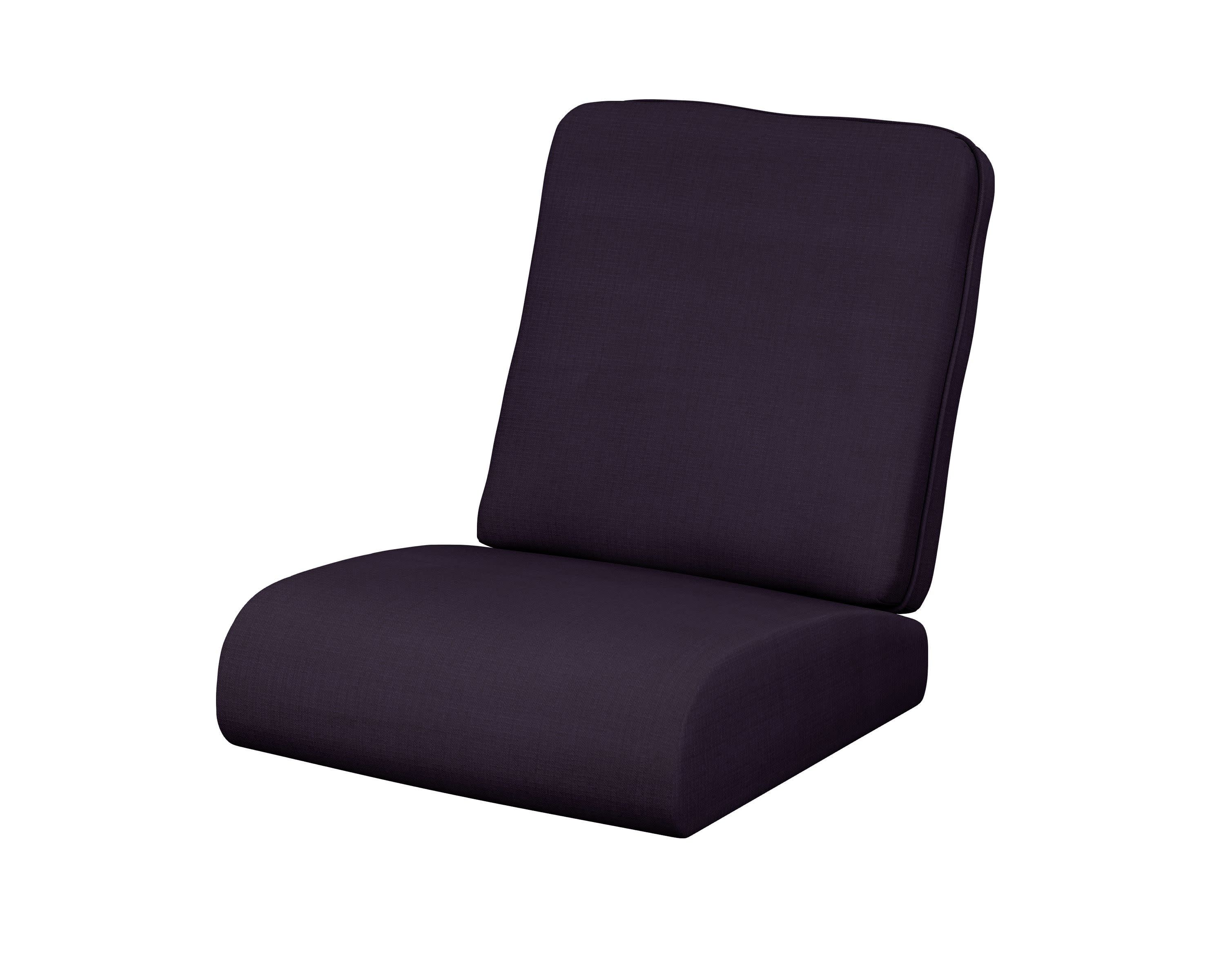 Club Seat/Back Cushion in Navy Linen