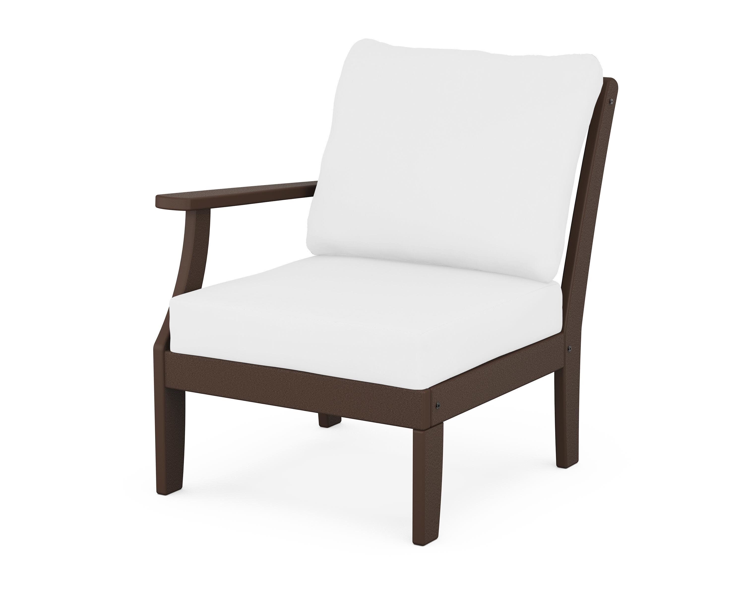 Yacht Club Modular Left Arm Chair in Vintage Lantern / Natural