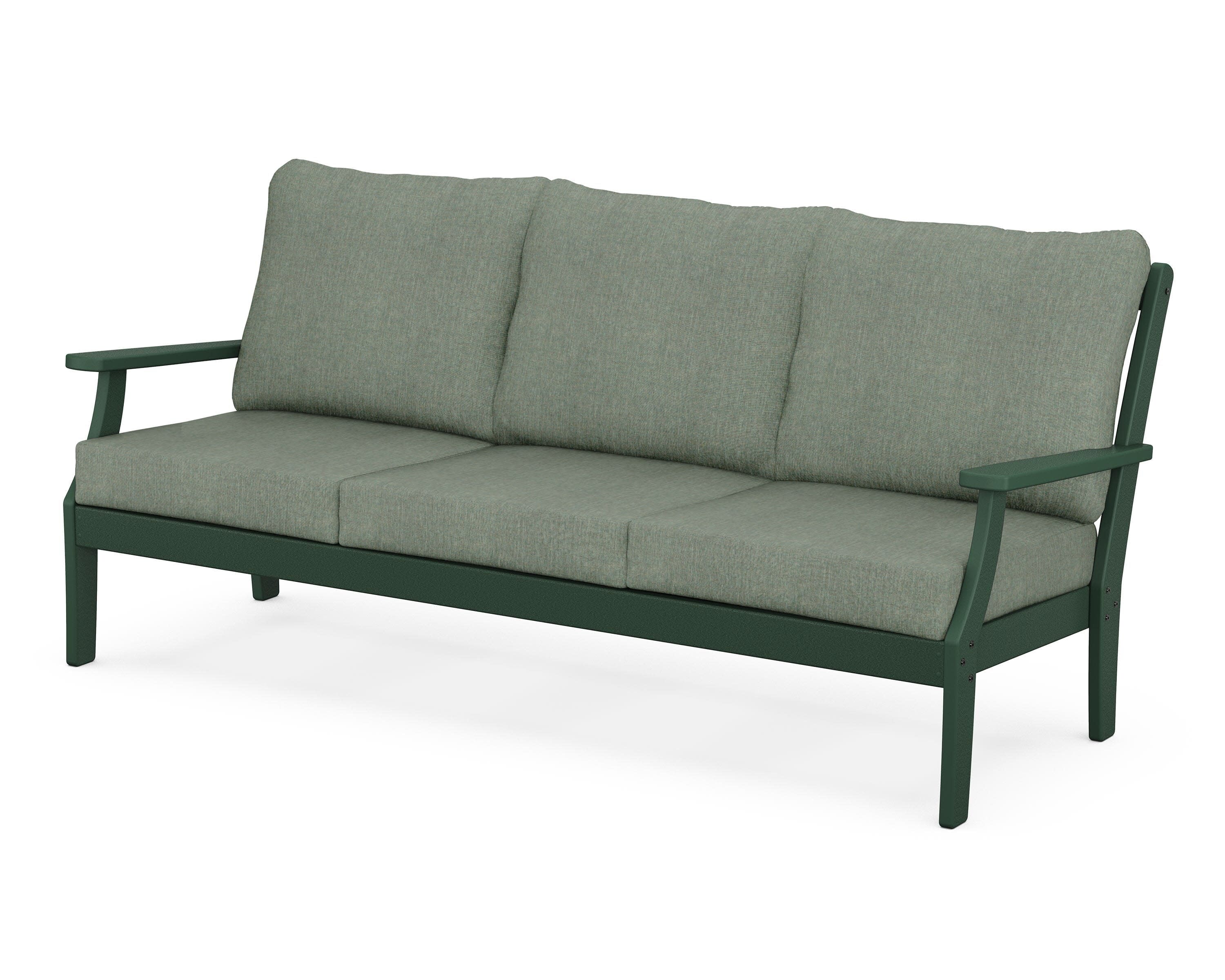 Yacht Club Deep Seating Sofa in Rainforest Canopy / Cast Sage