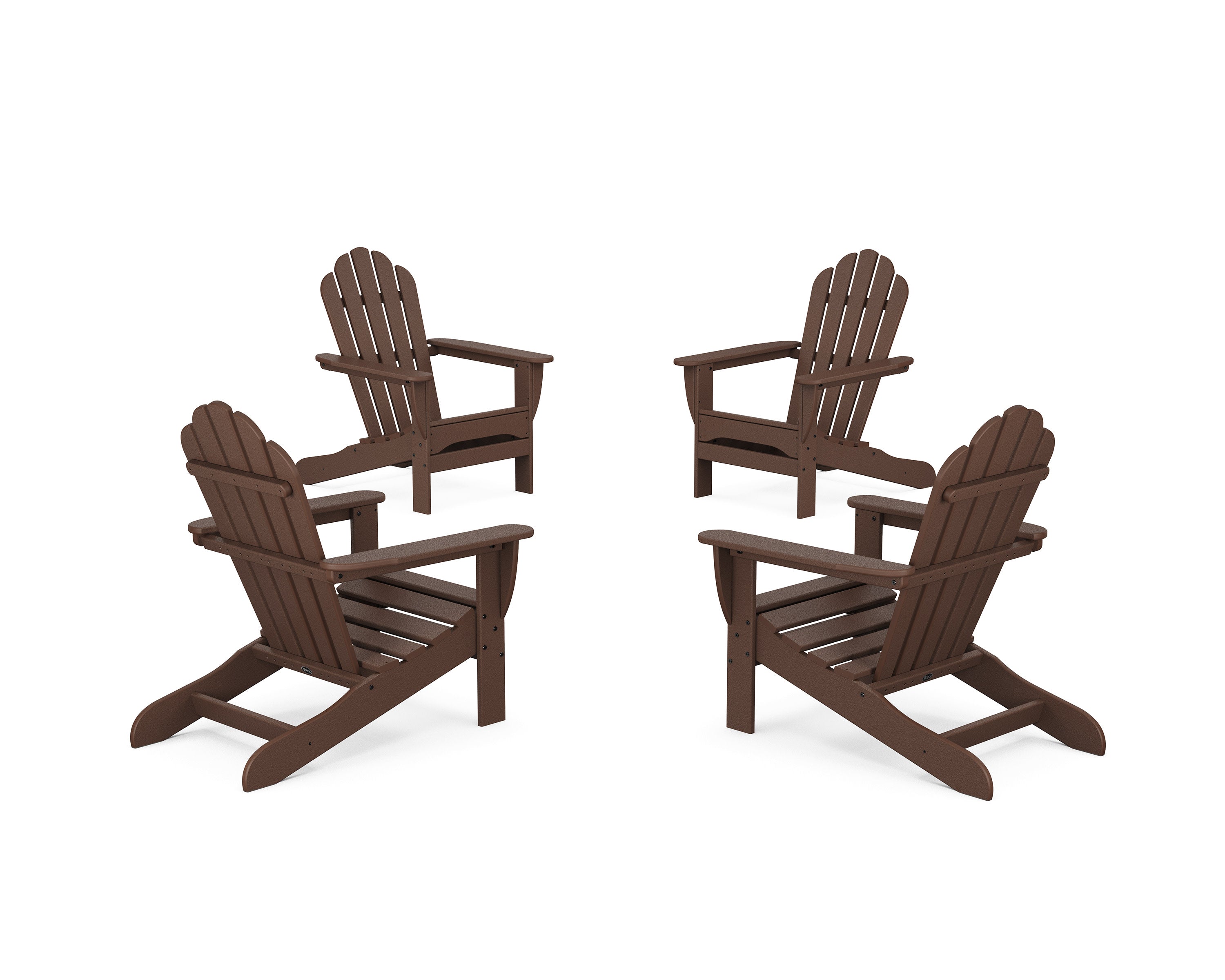 4-Piece Monterey Bay Adirondack Chair Conversation Set in Vintage Lantern