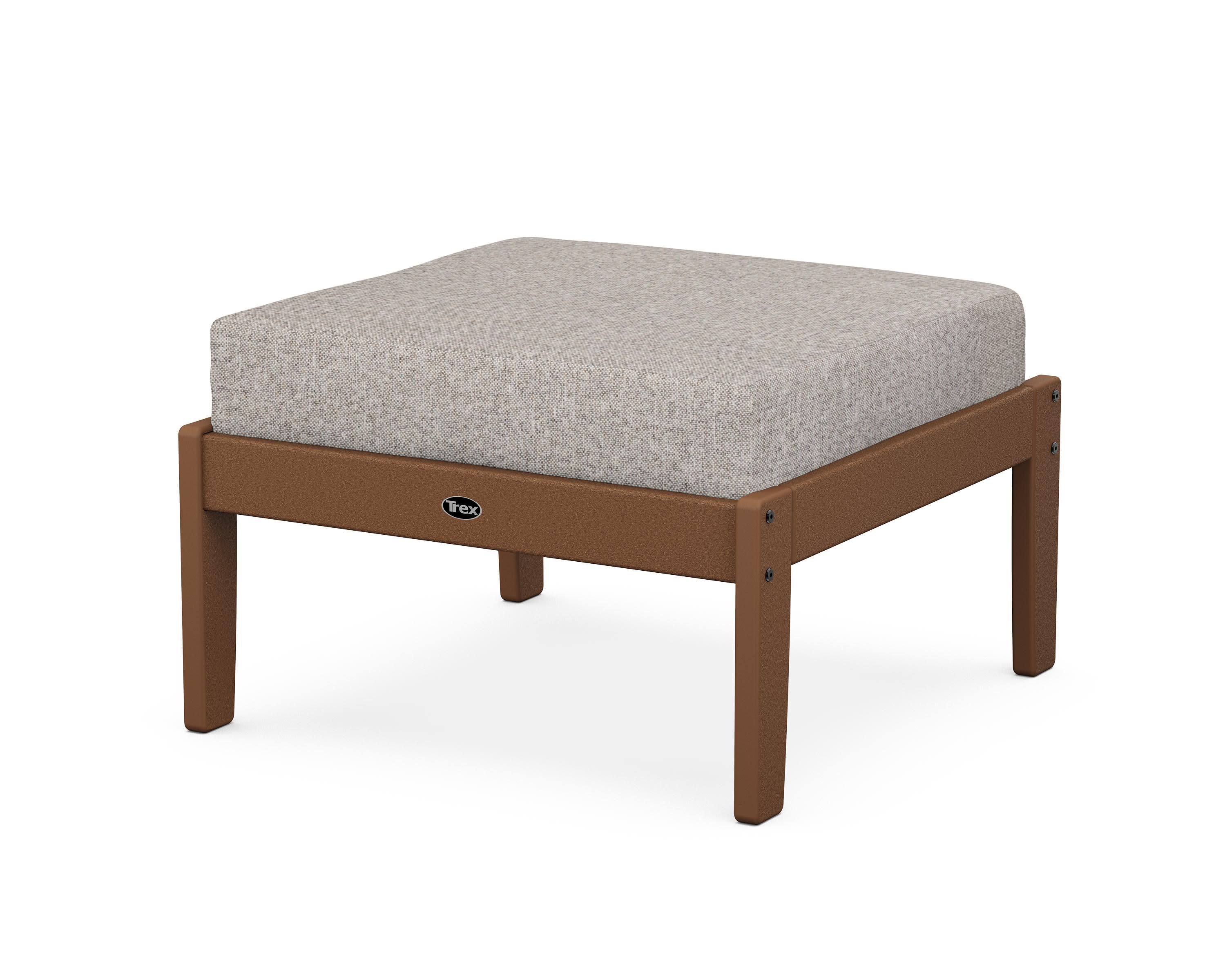 Yacht Club Deep Seating Ottoman in Tree House / Weathered Tweed