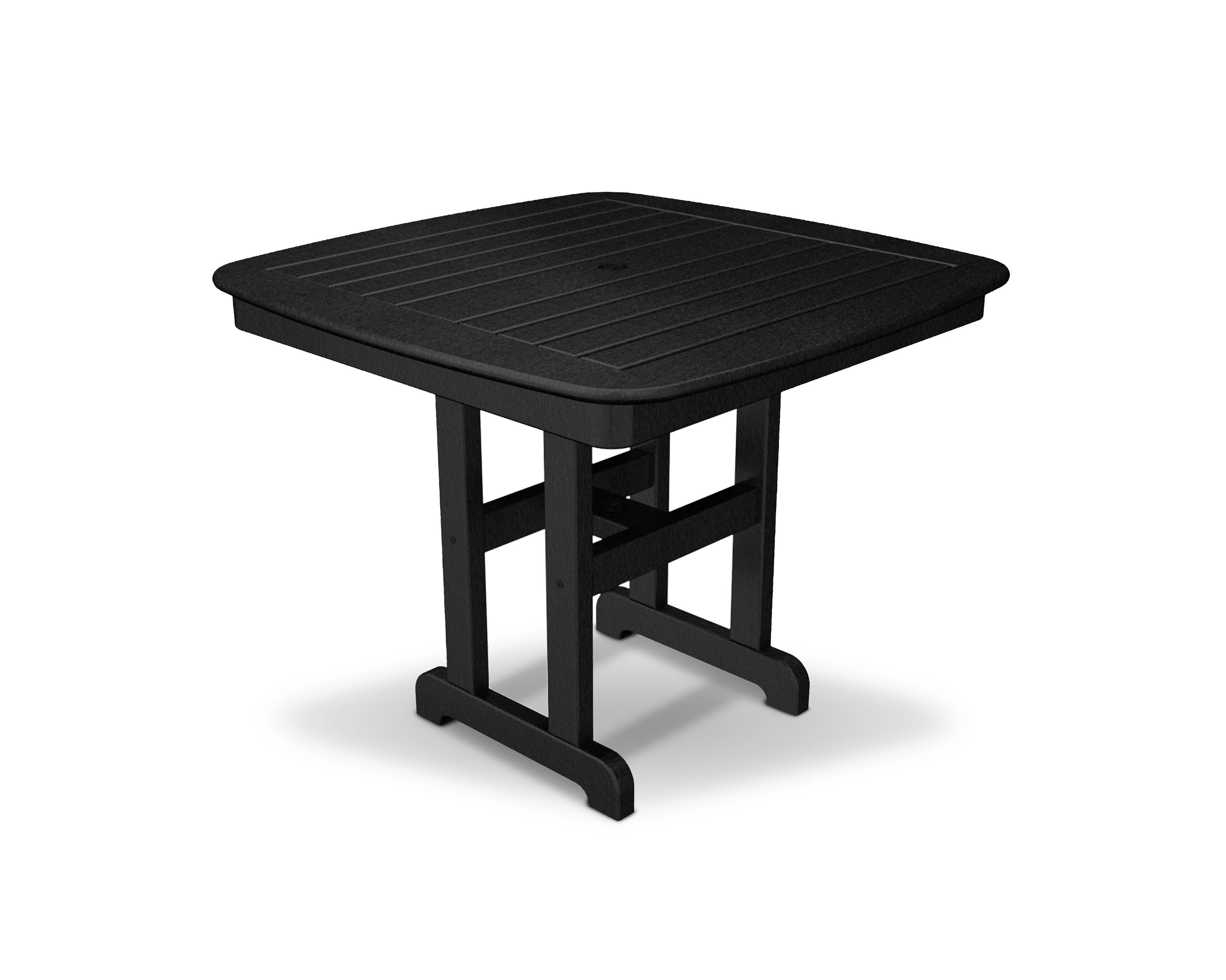 Yacht Club 37" Dining Table in Charcoal Black
