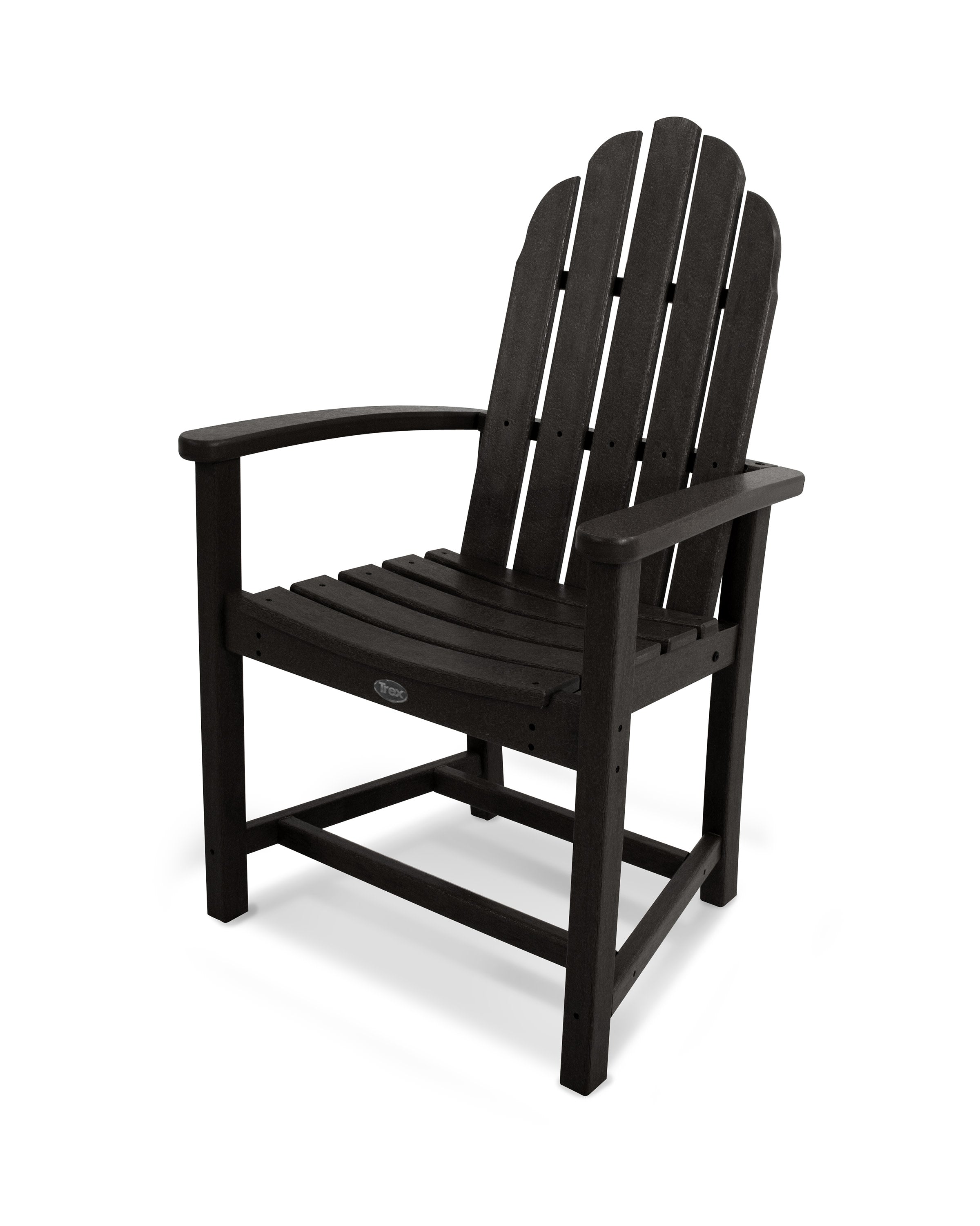 Cape Cod Adirondack Dining Chair in Charcoal Black