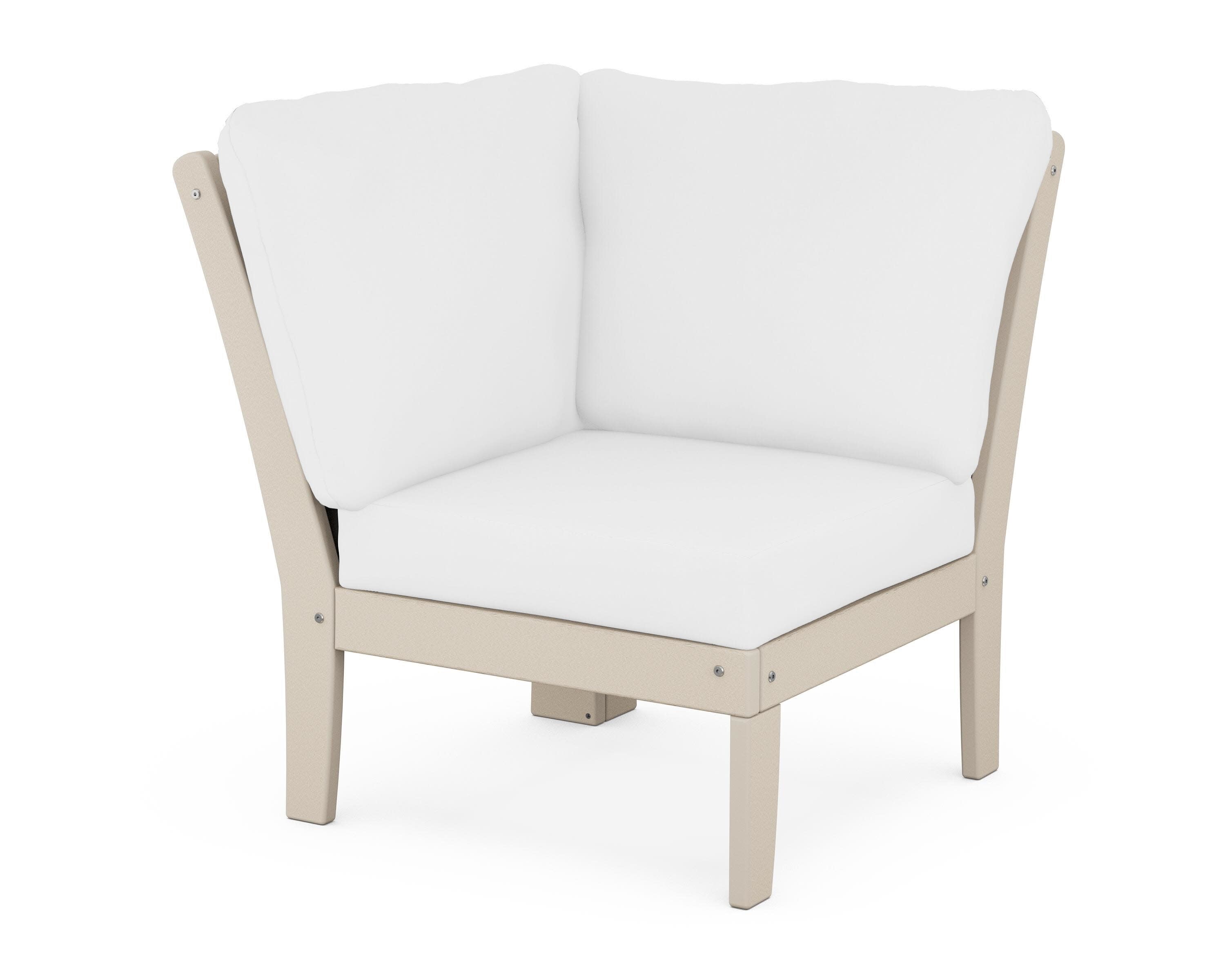 Yacht Club Modular Corner Chair in Sand Castle / Natural