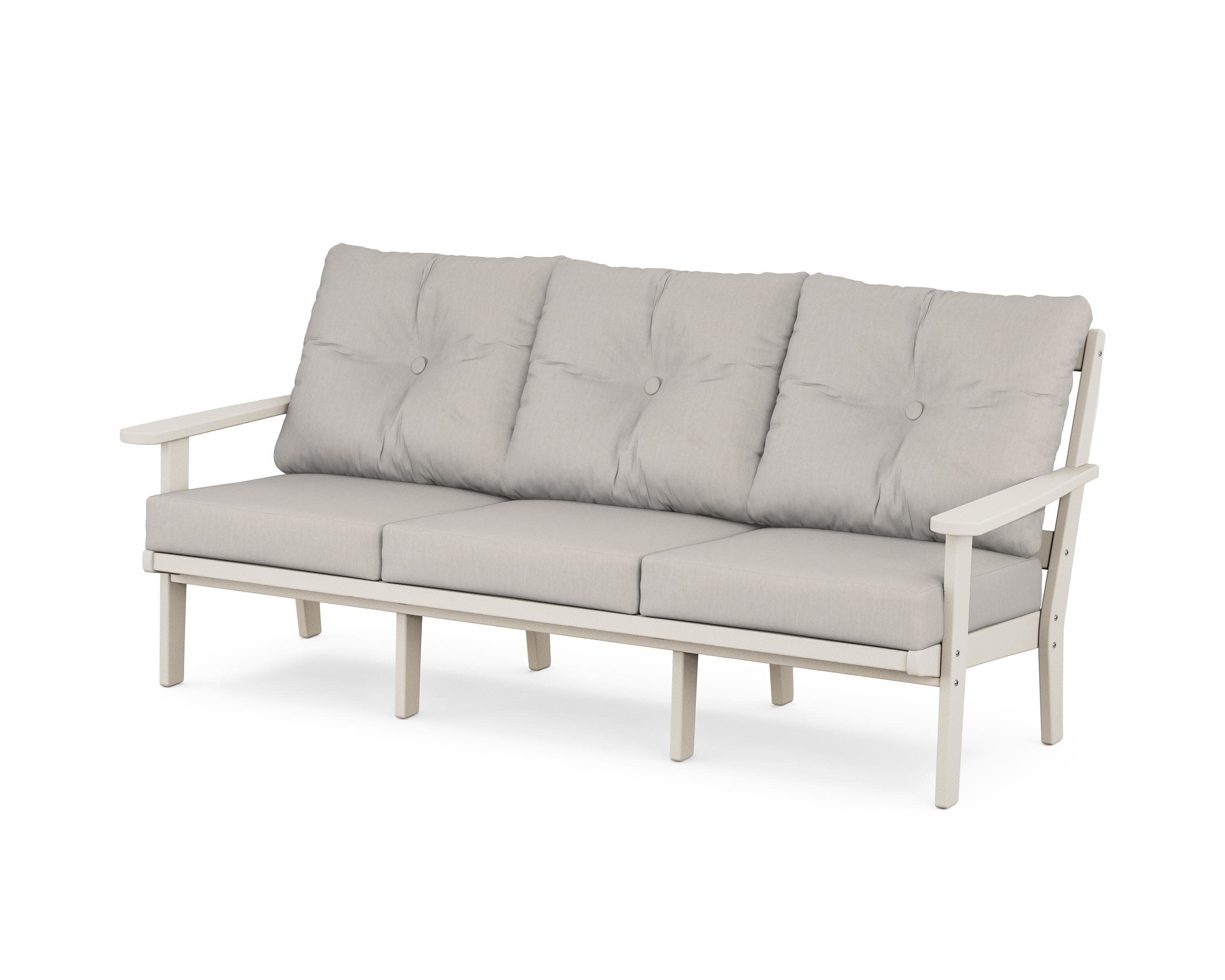 Cape Cod Deep Seating Sofa in Sand Castle / Cast Ash