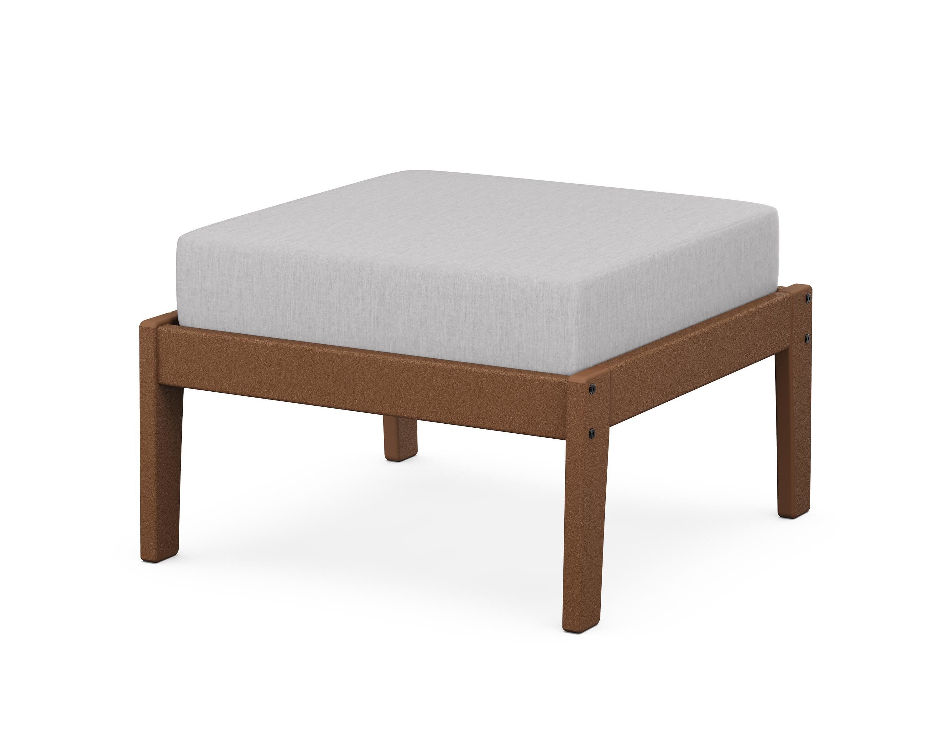 Deep Seating Ottoman in Teak / Granite