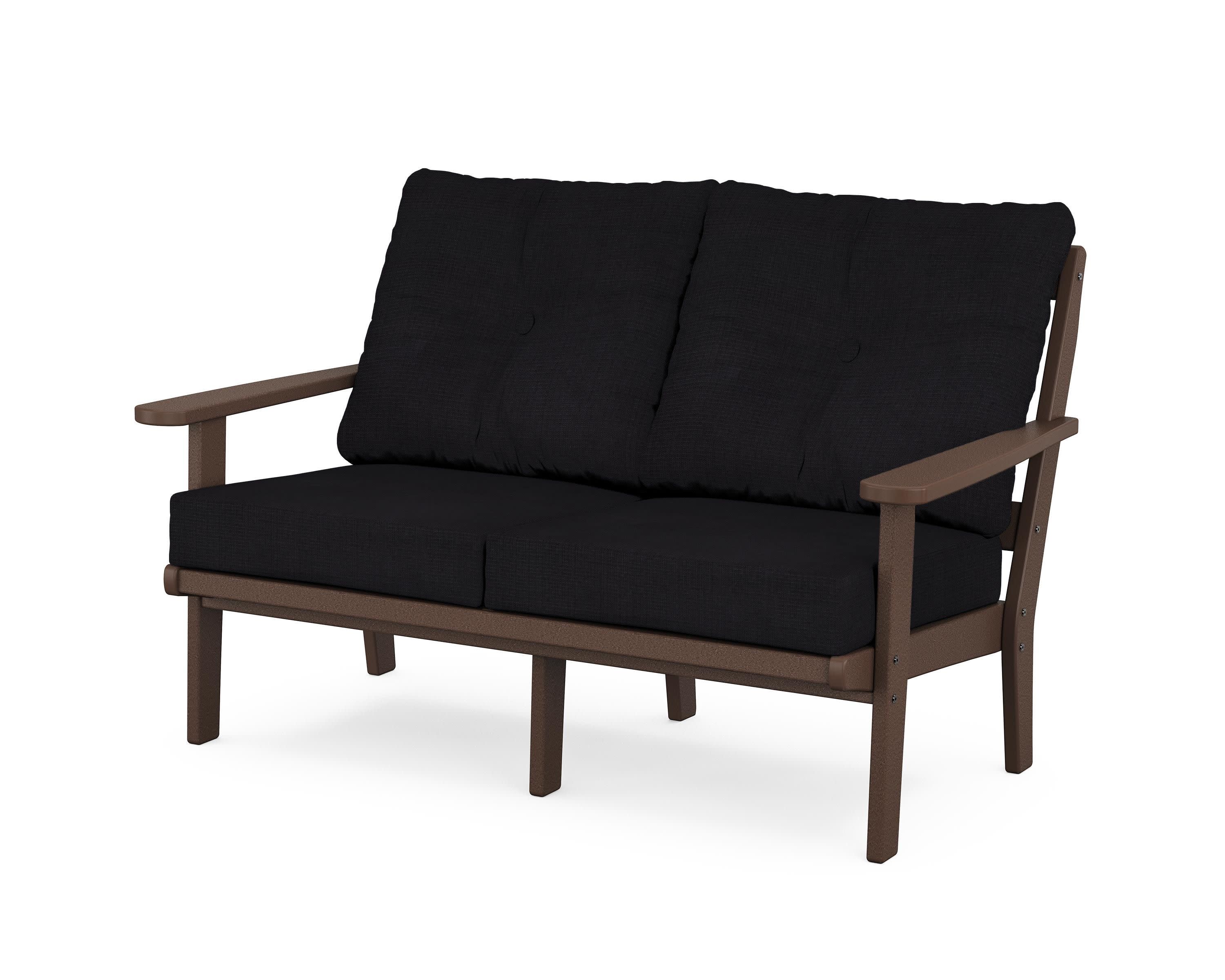 Cape Cod Deep Seating Loveseat in Vintage Lantern / Midnight Linen