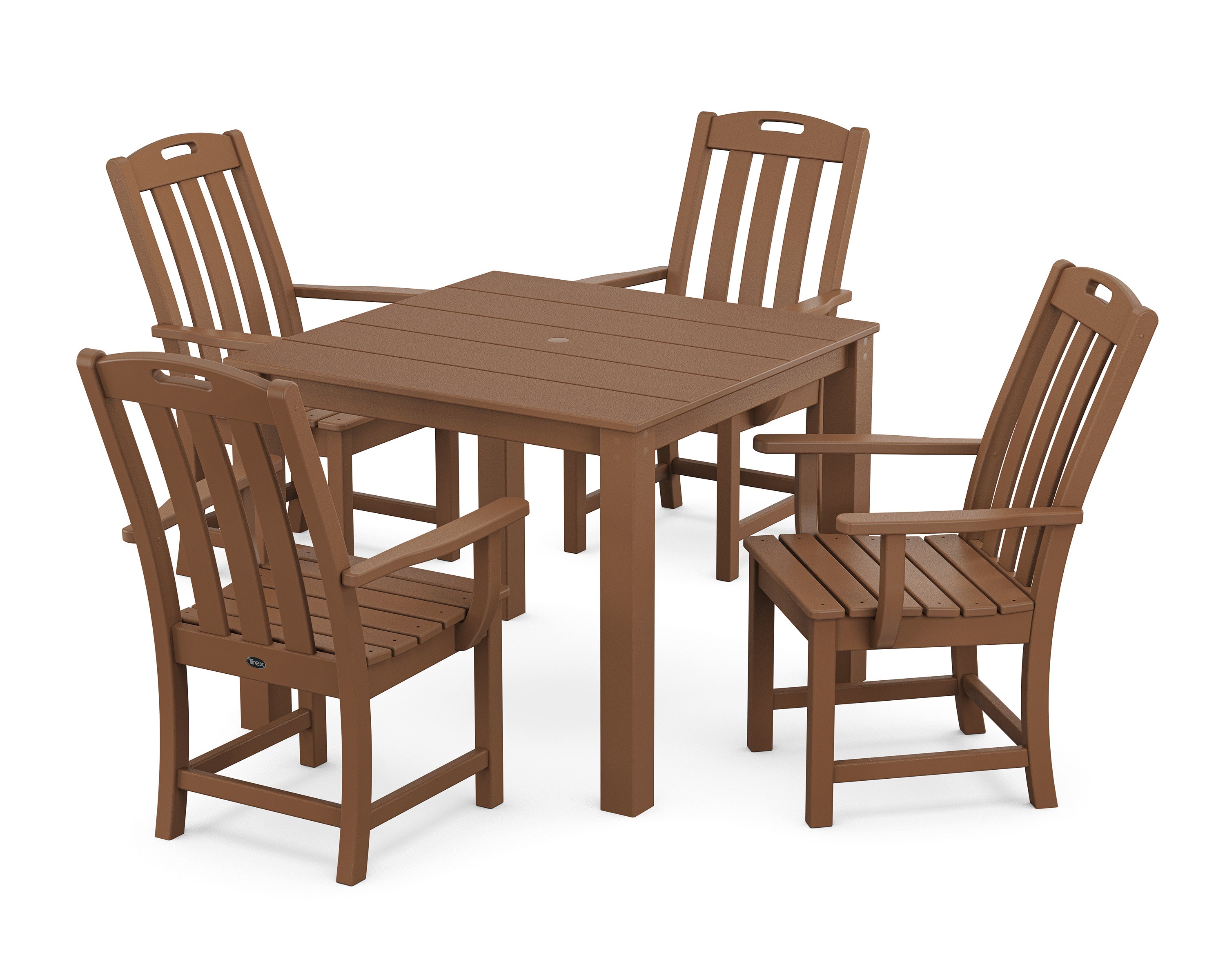 Yacht Club 5-Piece Parsons Dining Set in Tree House