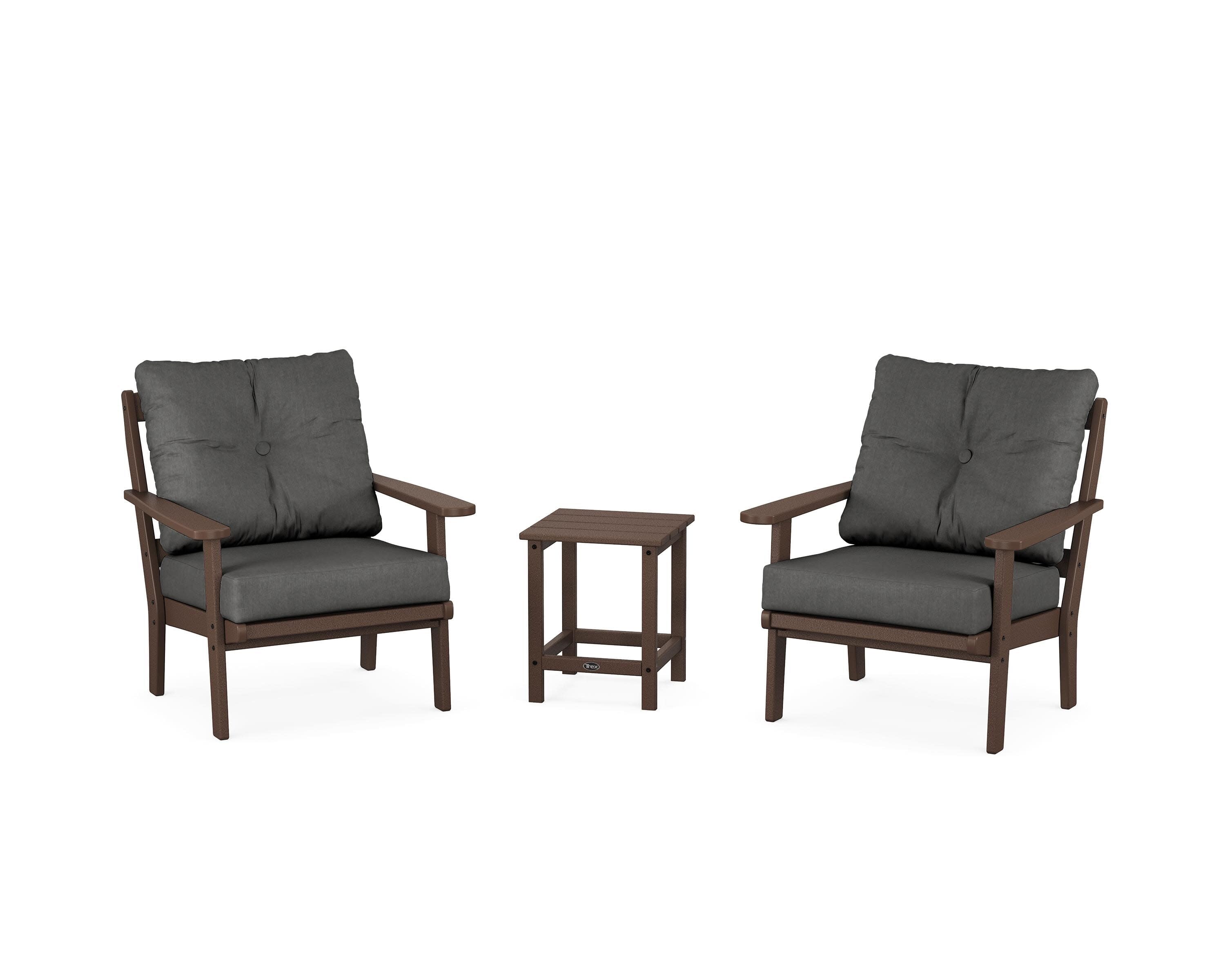 Cape Cod 3-Piece Deep Seating Set in Vintage Lantern / Spectrum Carbon