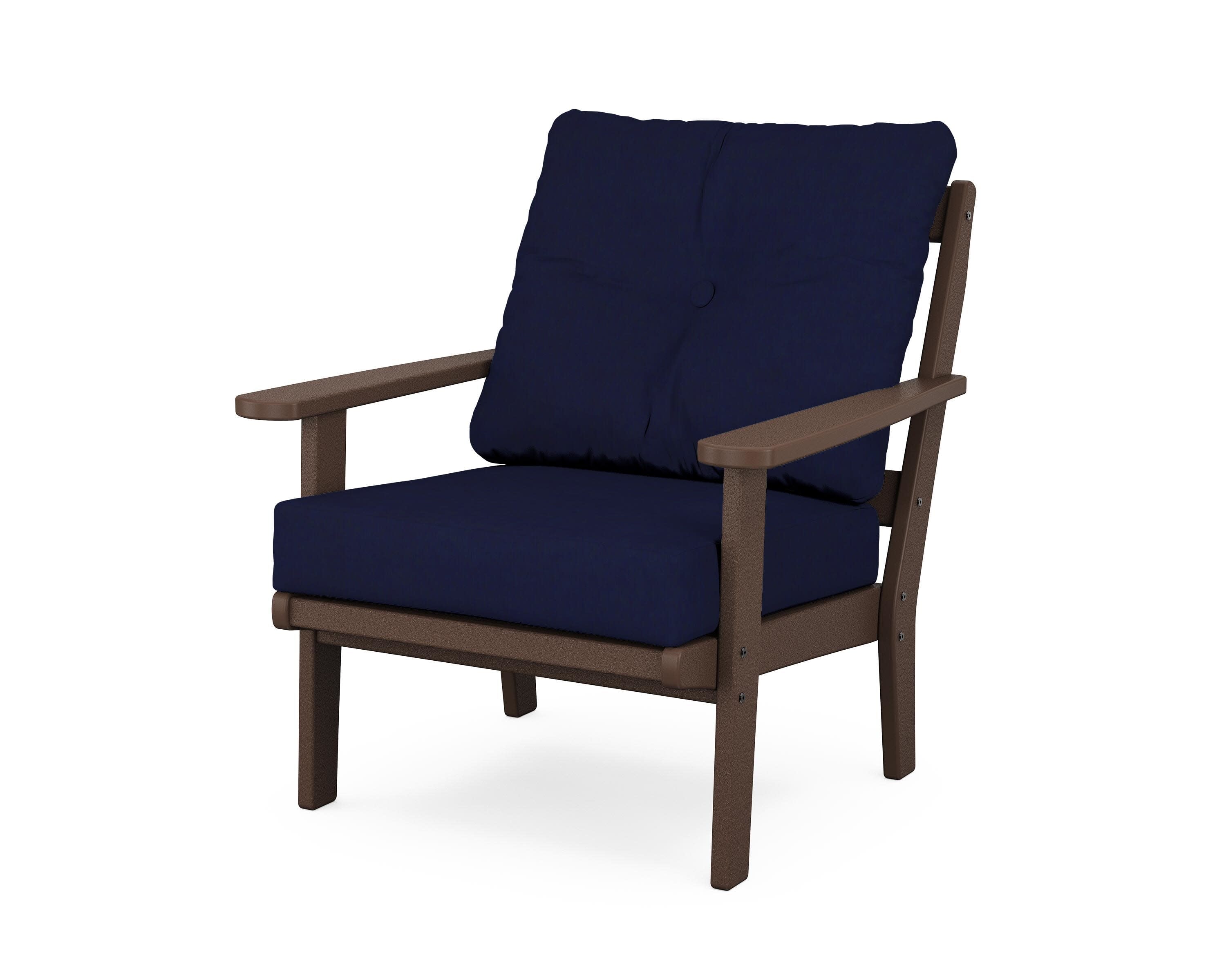 Cape Cod Deep Seating Chair in Vintage Lantern / Navy