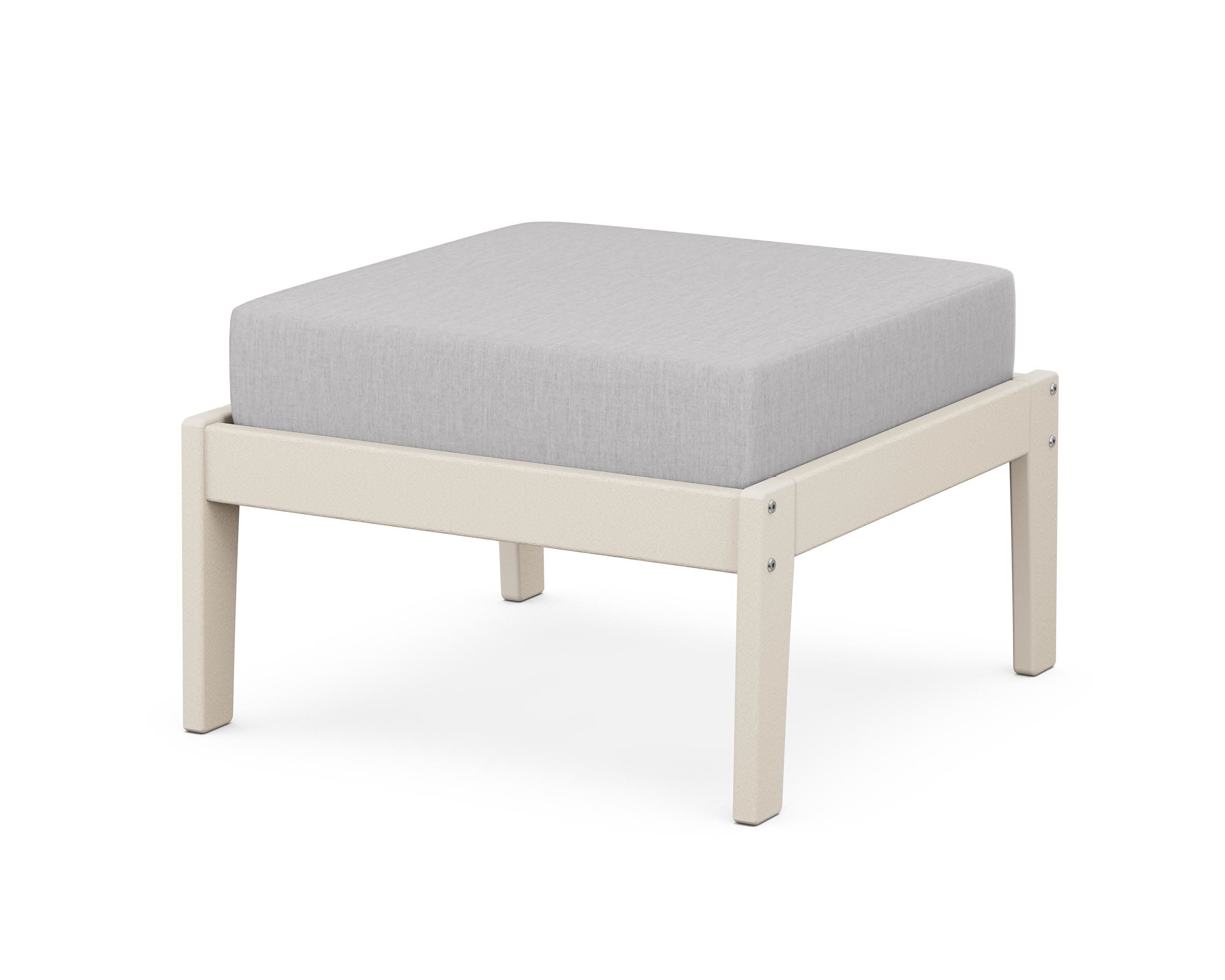 Deep Seating Ottoman in Sand / Granite