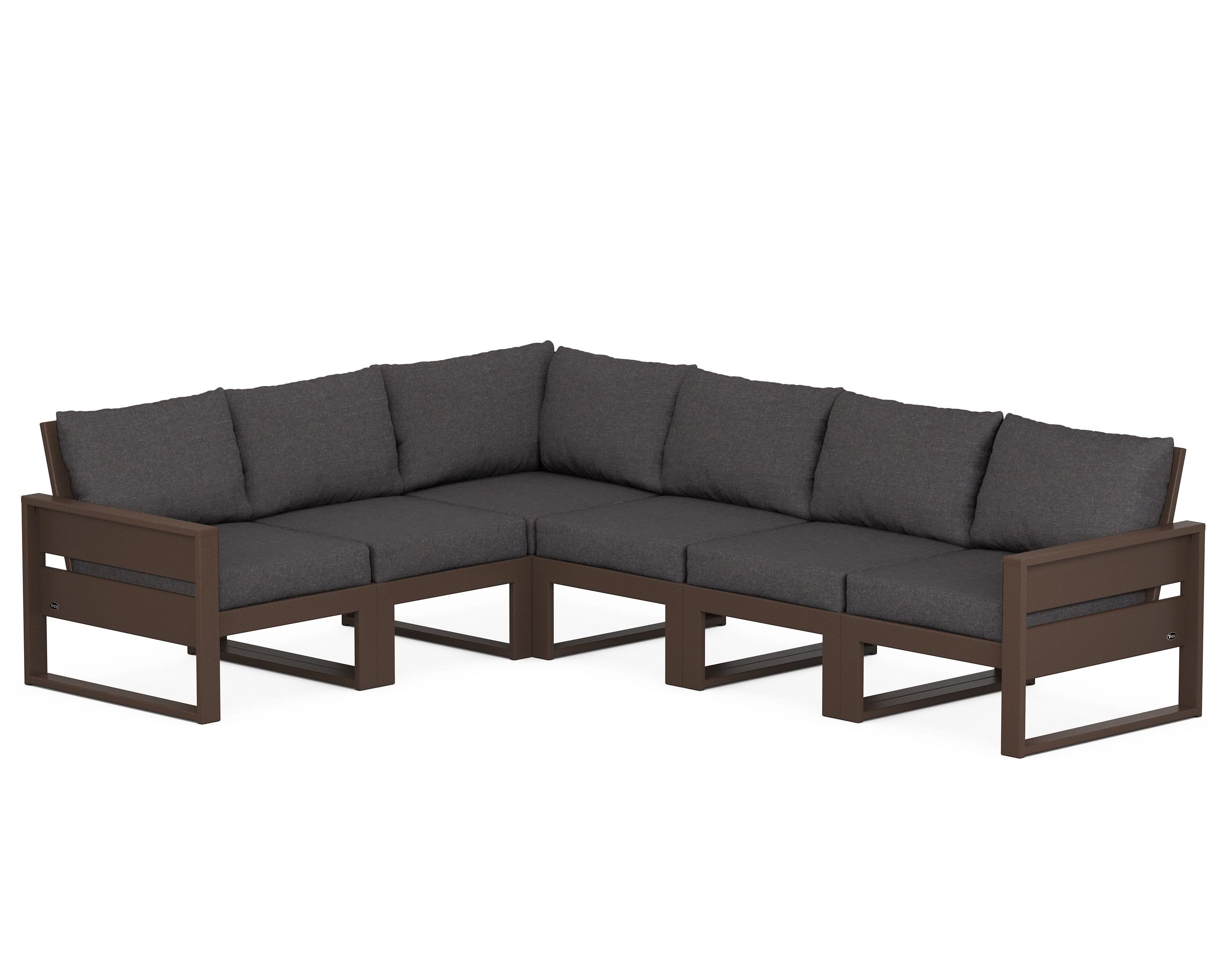 Eastport 6-Piece Sectional in Vintage Lantern / Ash Charcoal