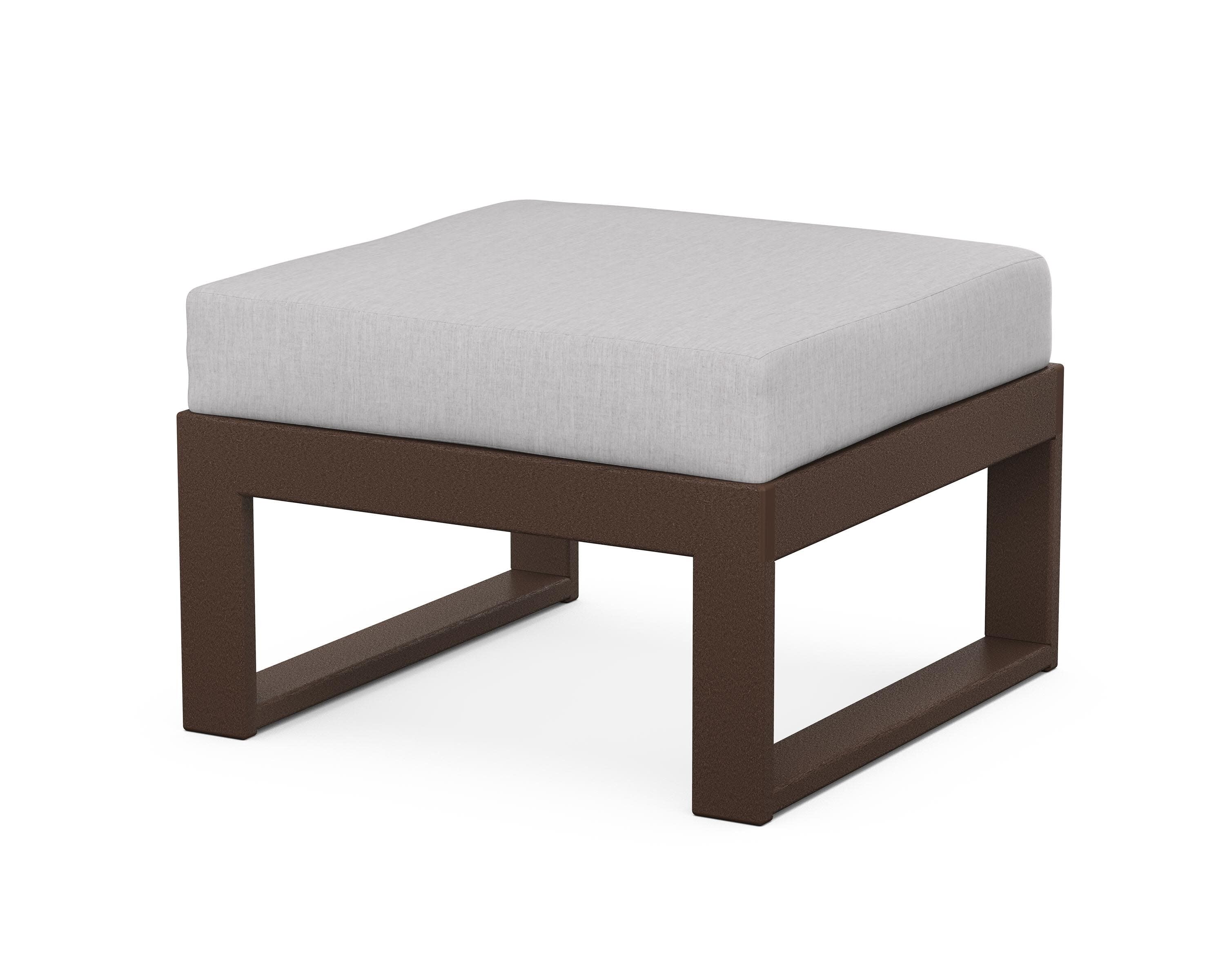 Modular Ottoman - Modern in Mahogany / Granite