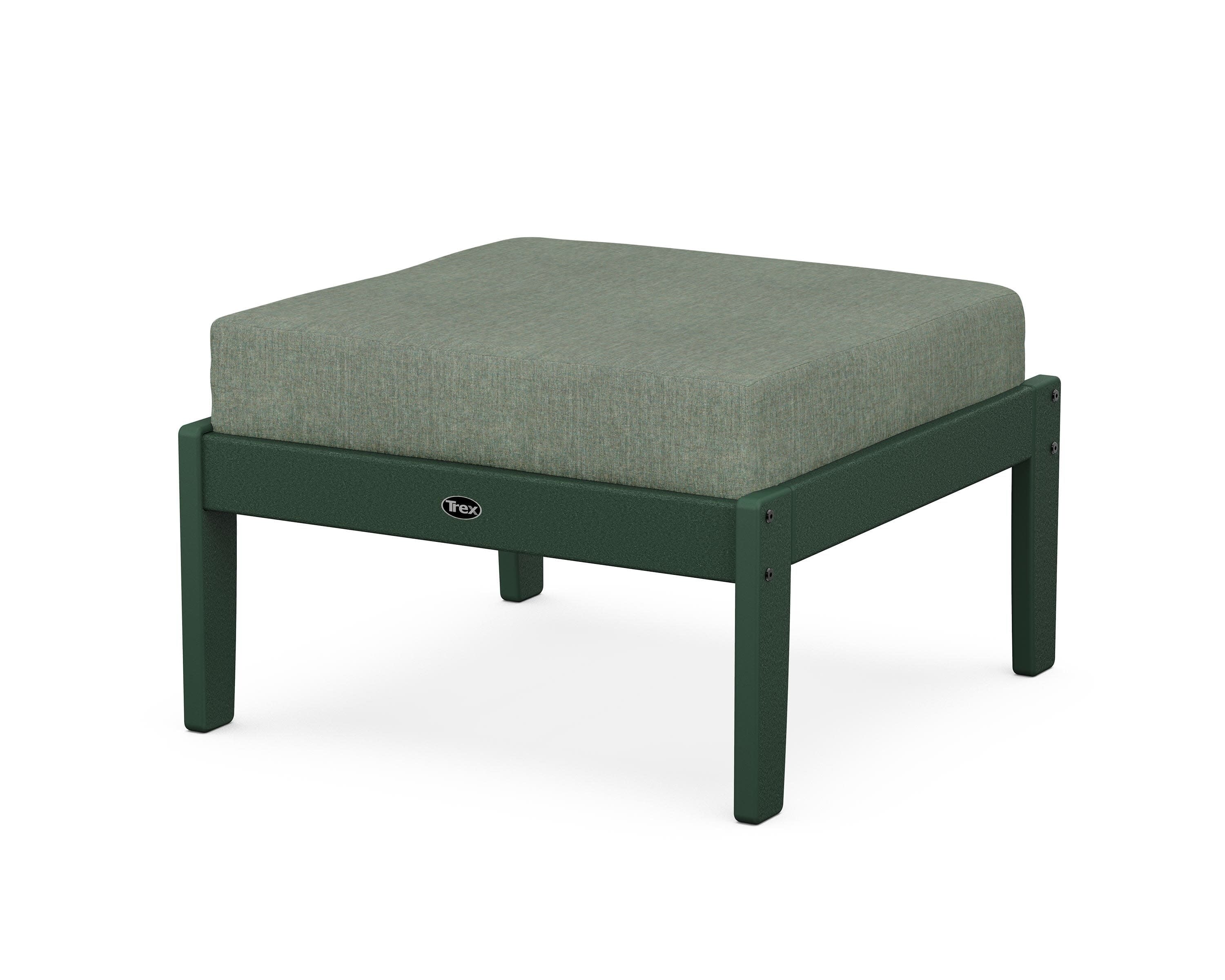 Yacht Club Deep Seating Ottoman in Rainforest Canopy / Cast Sage