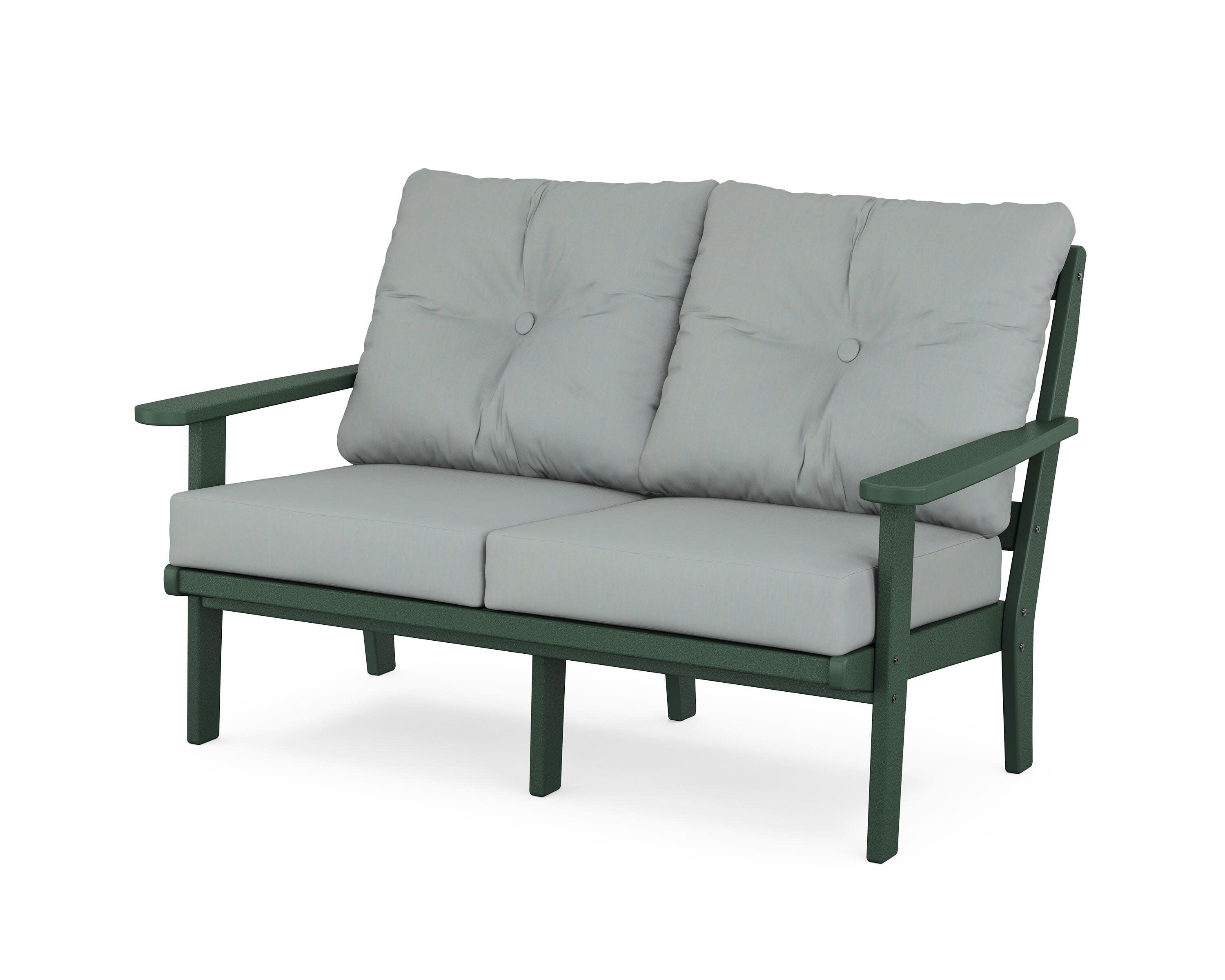 Cape Cod Deep Seating Loveseat in Rainforest Canopy / Spa