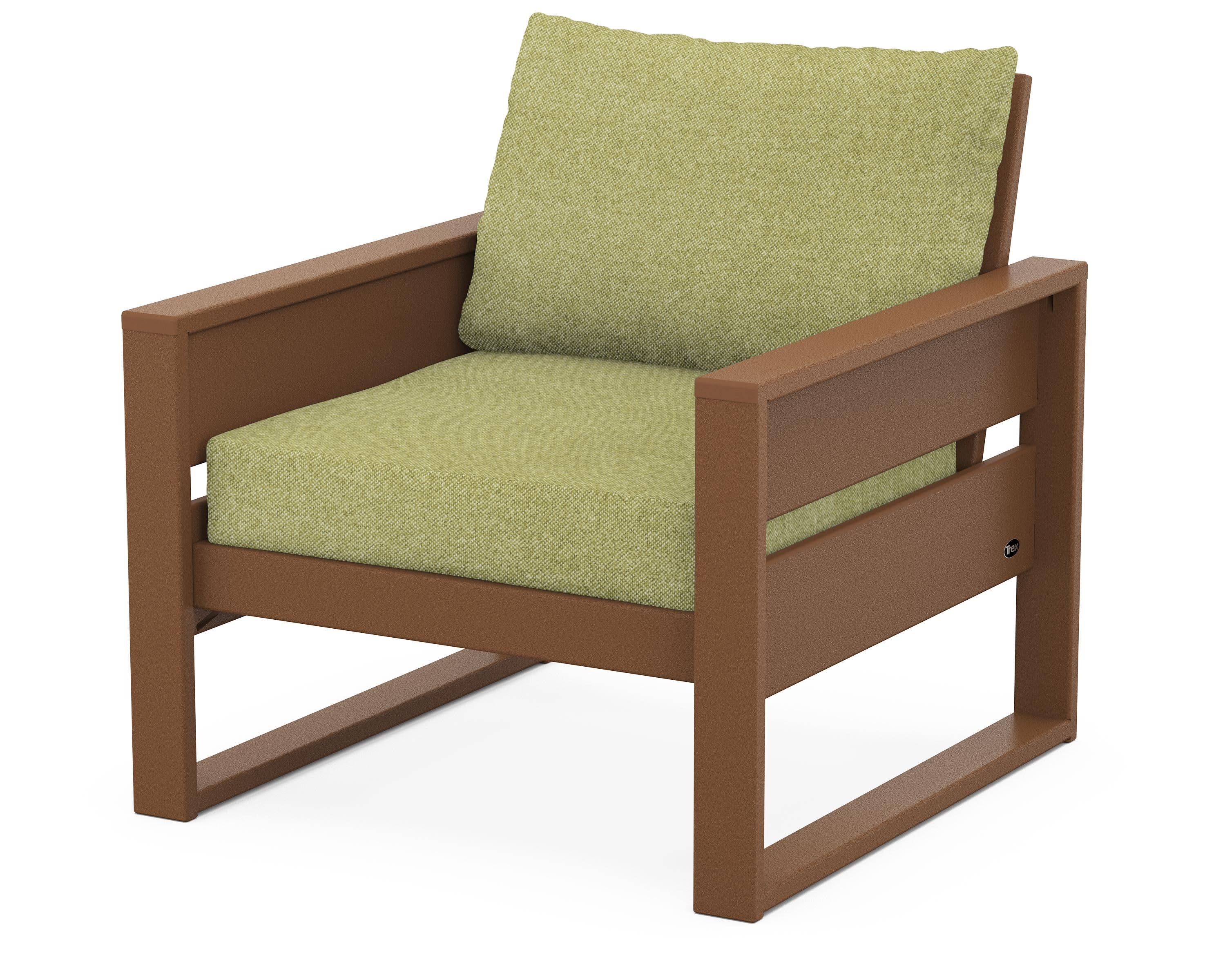 Eastport Club Chair in Tree House / Chartreuse Boucle