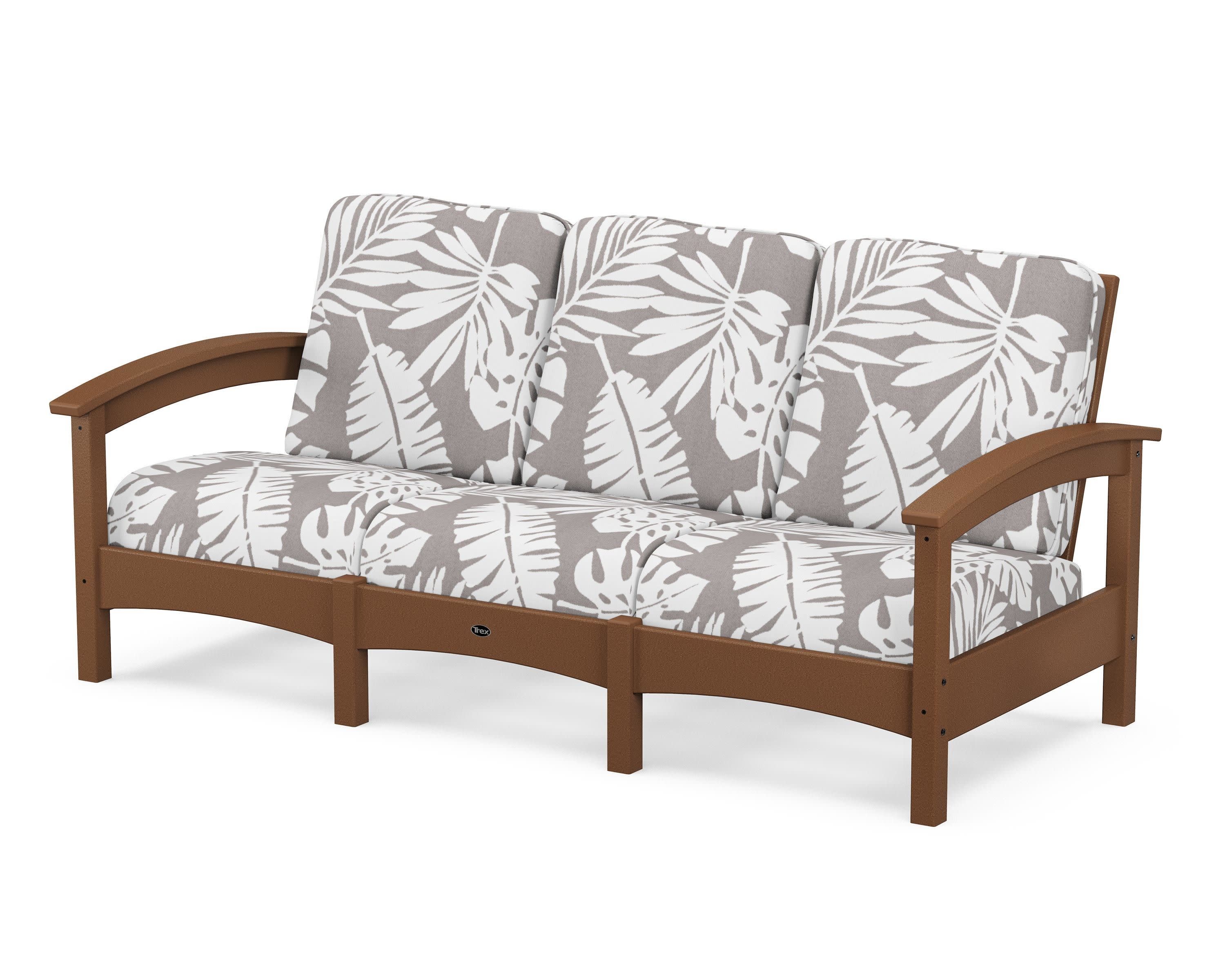 Rockport Club Sofa in Tree House / Leaf Grey Mist